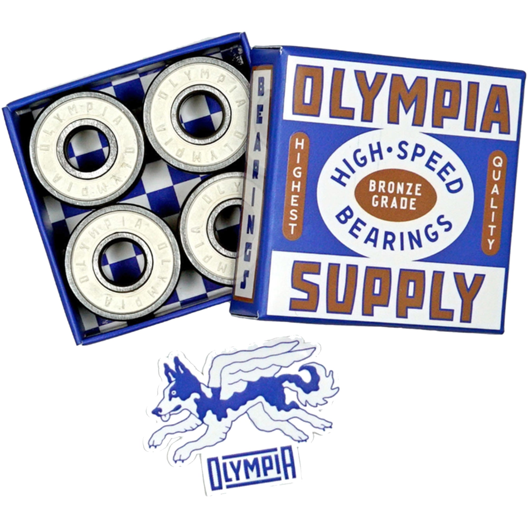 Olympia Supply Bronze Grade High-Speed Skateboard Bearings