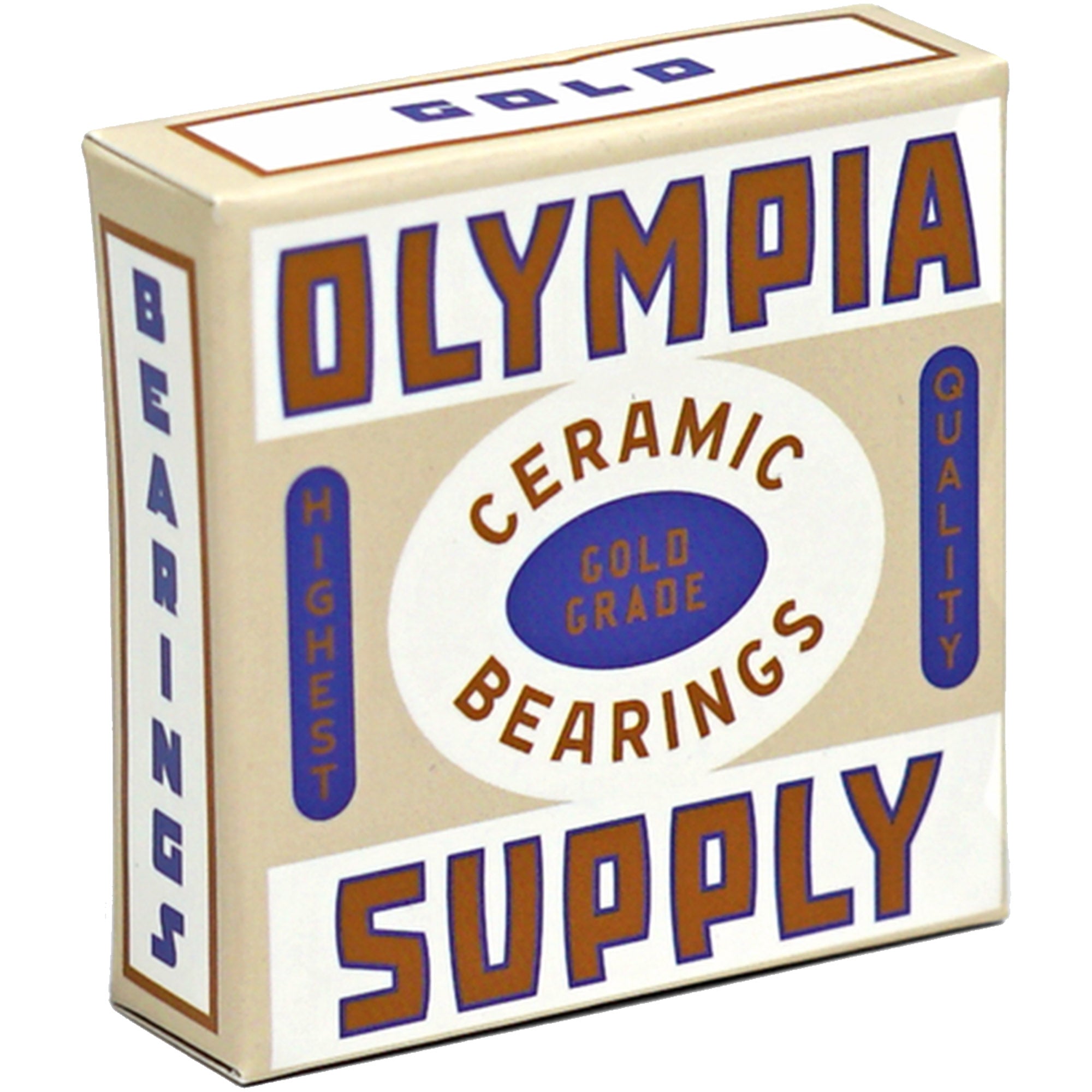 Olympia Supply Gold Grade Ceramic Skateboard Bearings