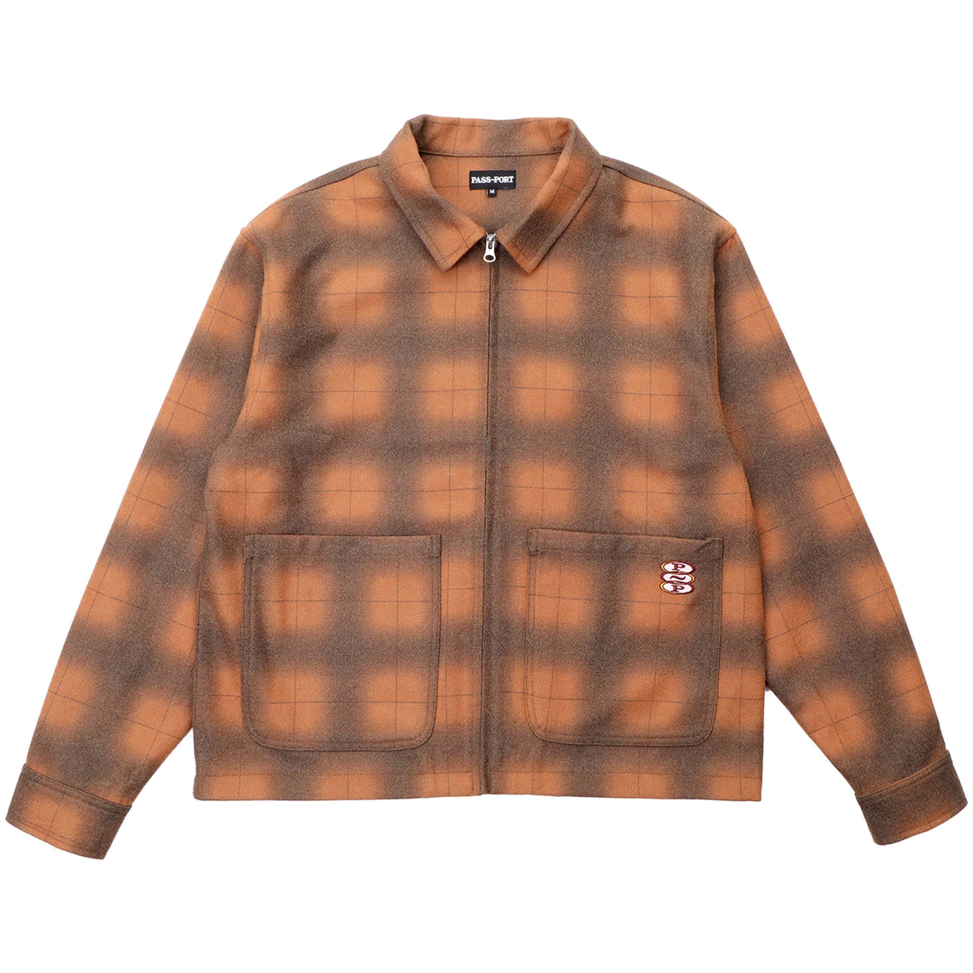Pass~Port Workers Plaid Jacket Burnt Orange