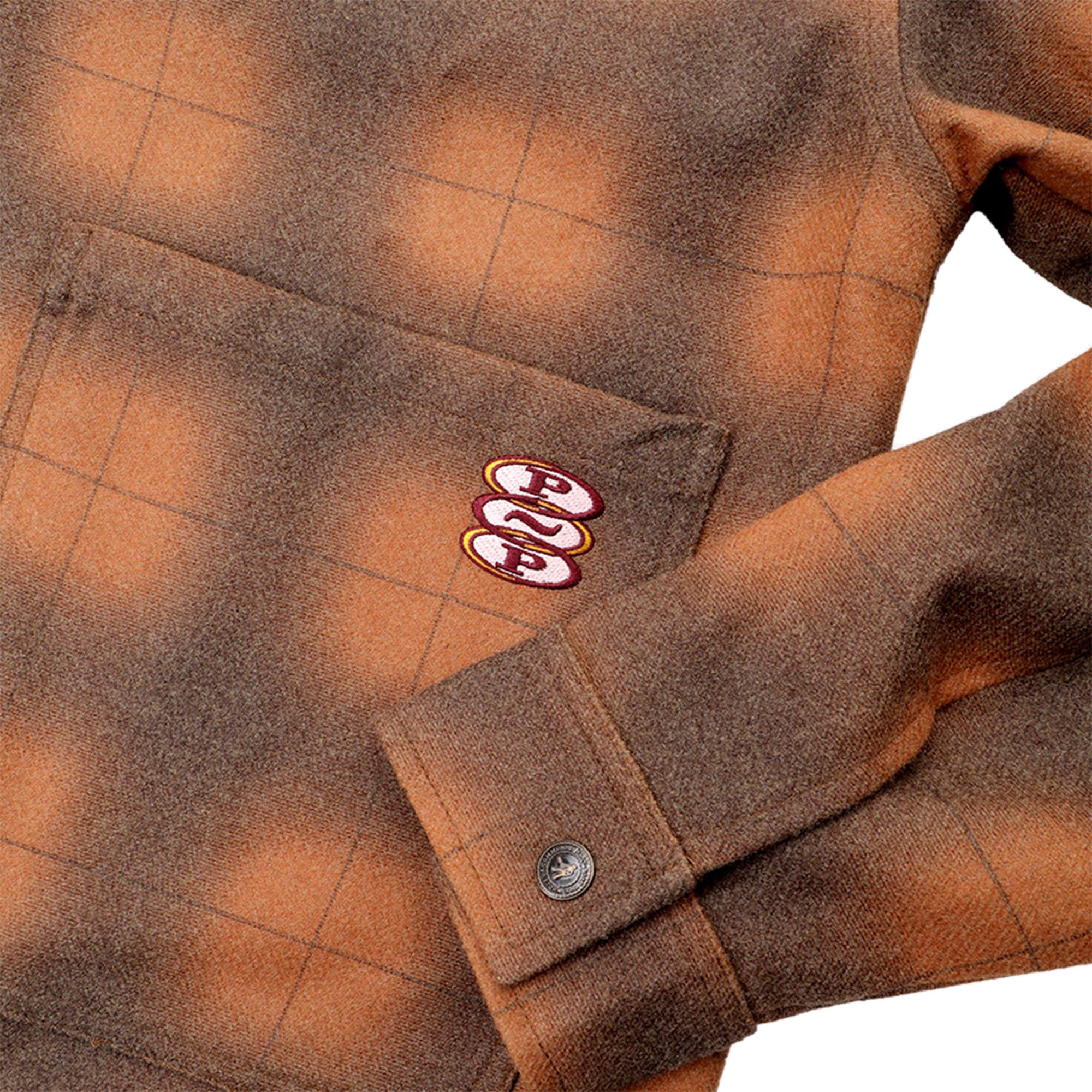 Pass~Port Workers Plaid Jacket Burnt Orange
