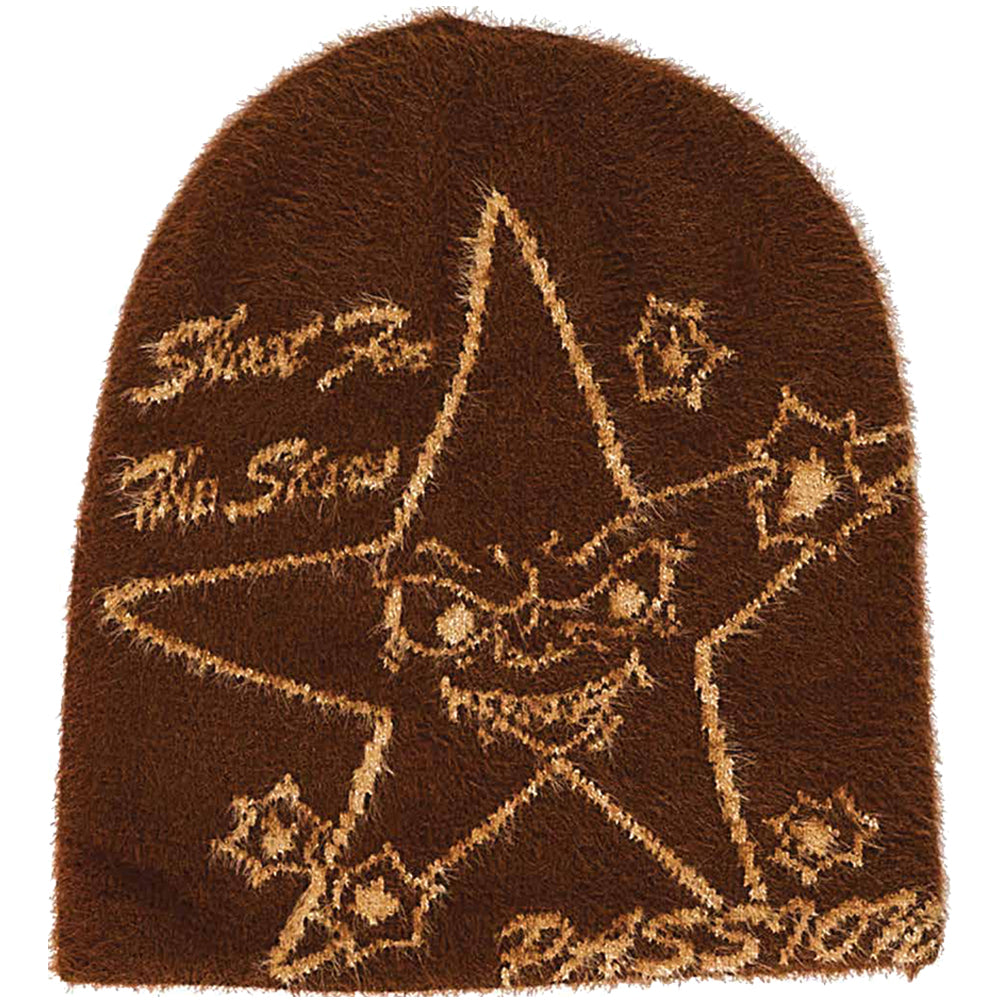 Passion Target Practice Fohair Beanie Brown