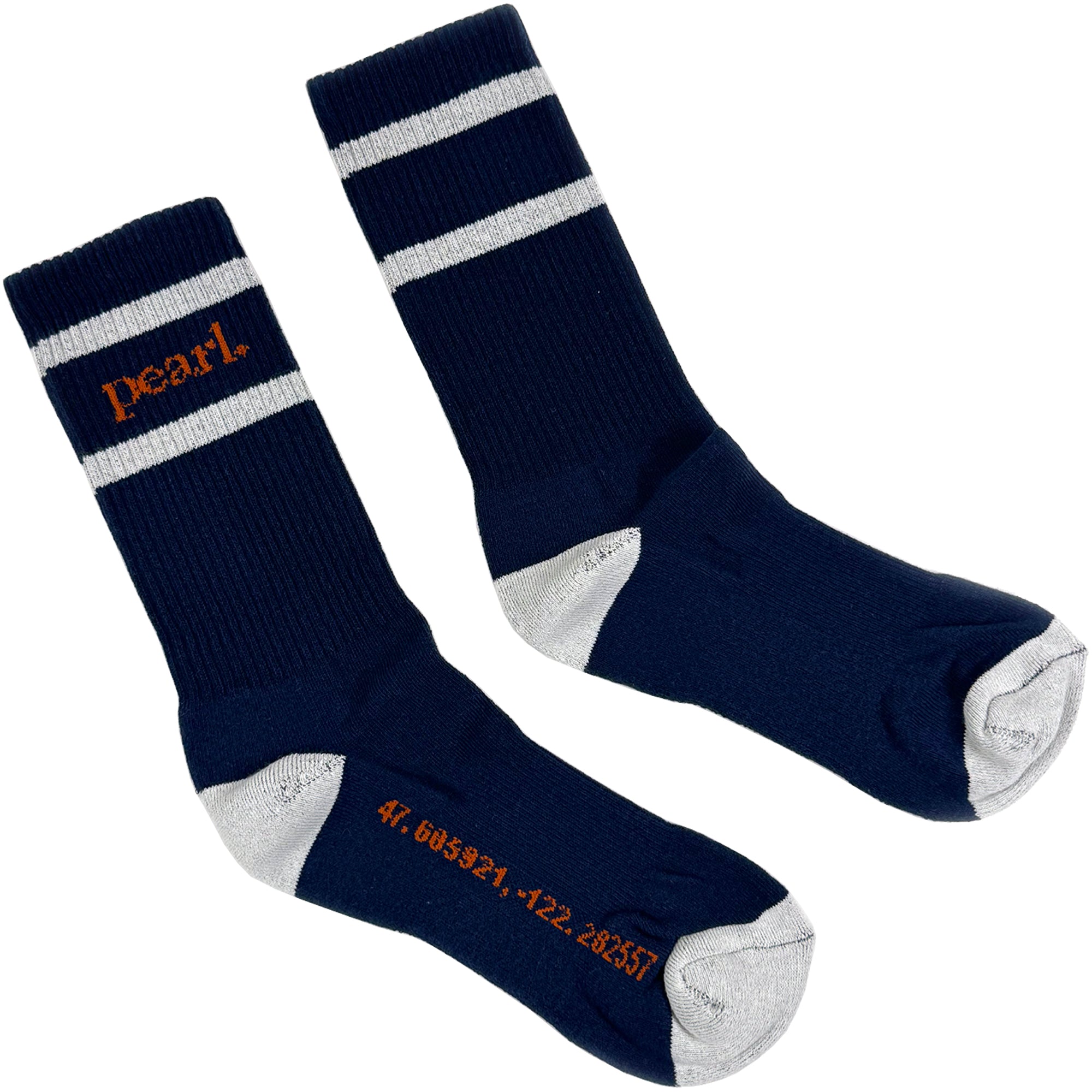 Pearl T-Dock Socks Navy/Grey