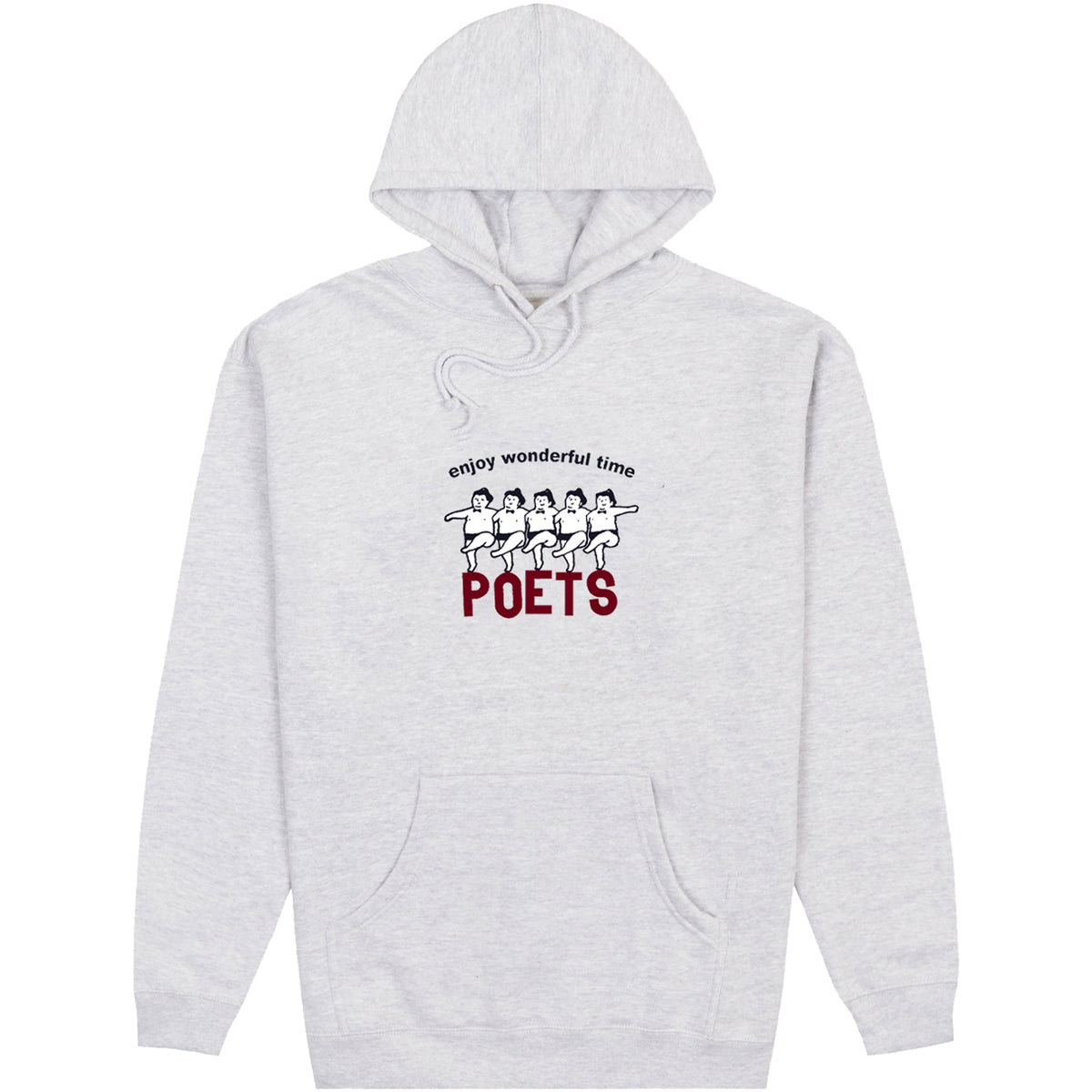 Poets Wonderful Hoodie Grey
