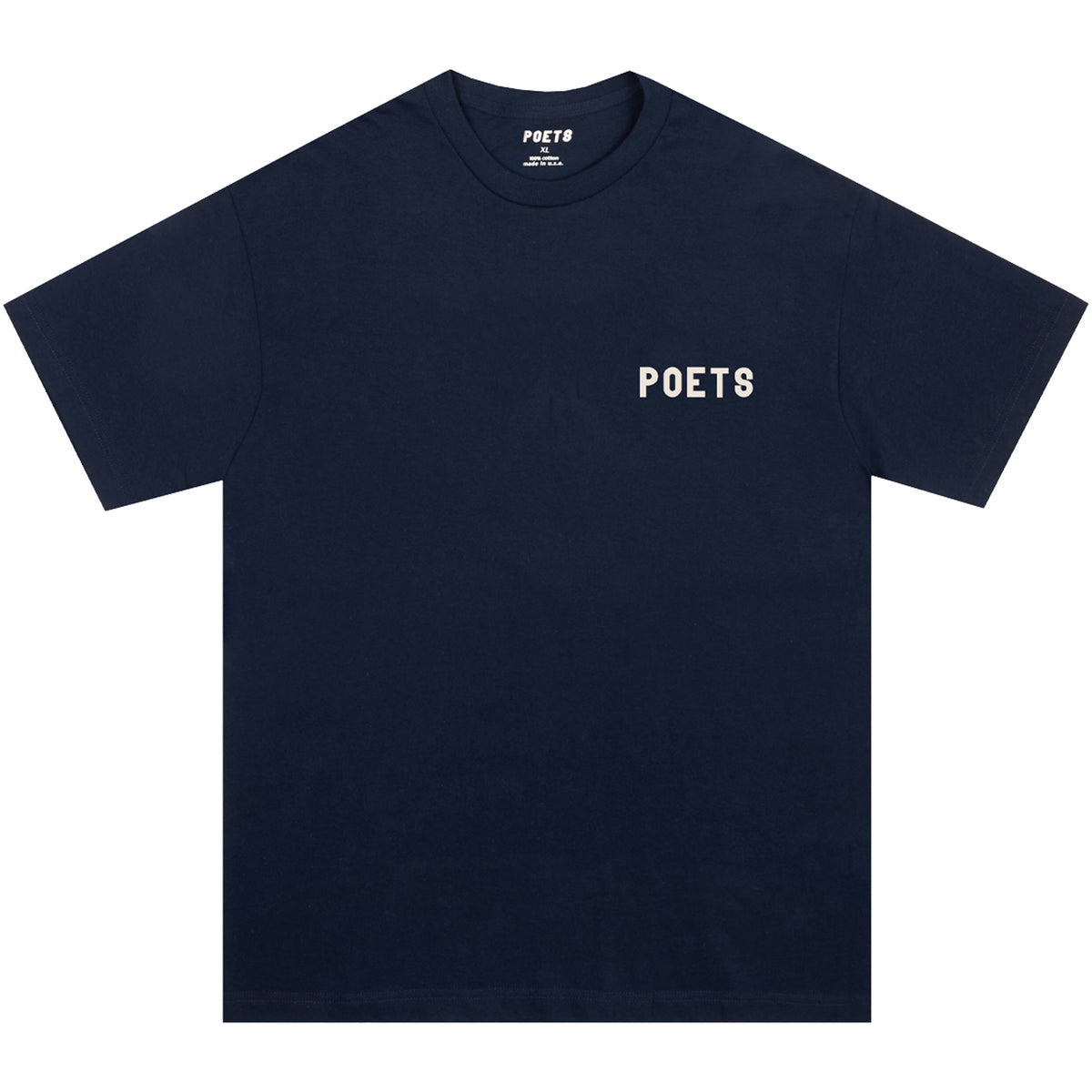 Poets OG Small Logo Tee Navy