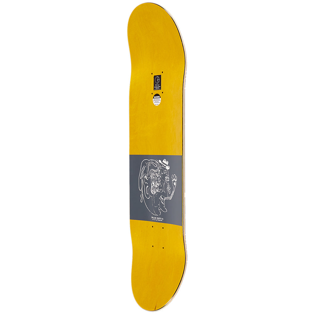 Polar Skate Co Dane Brady Time Travellers Blue Skateboard Deck 8.5" Short