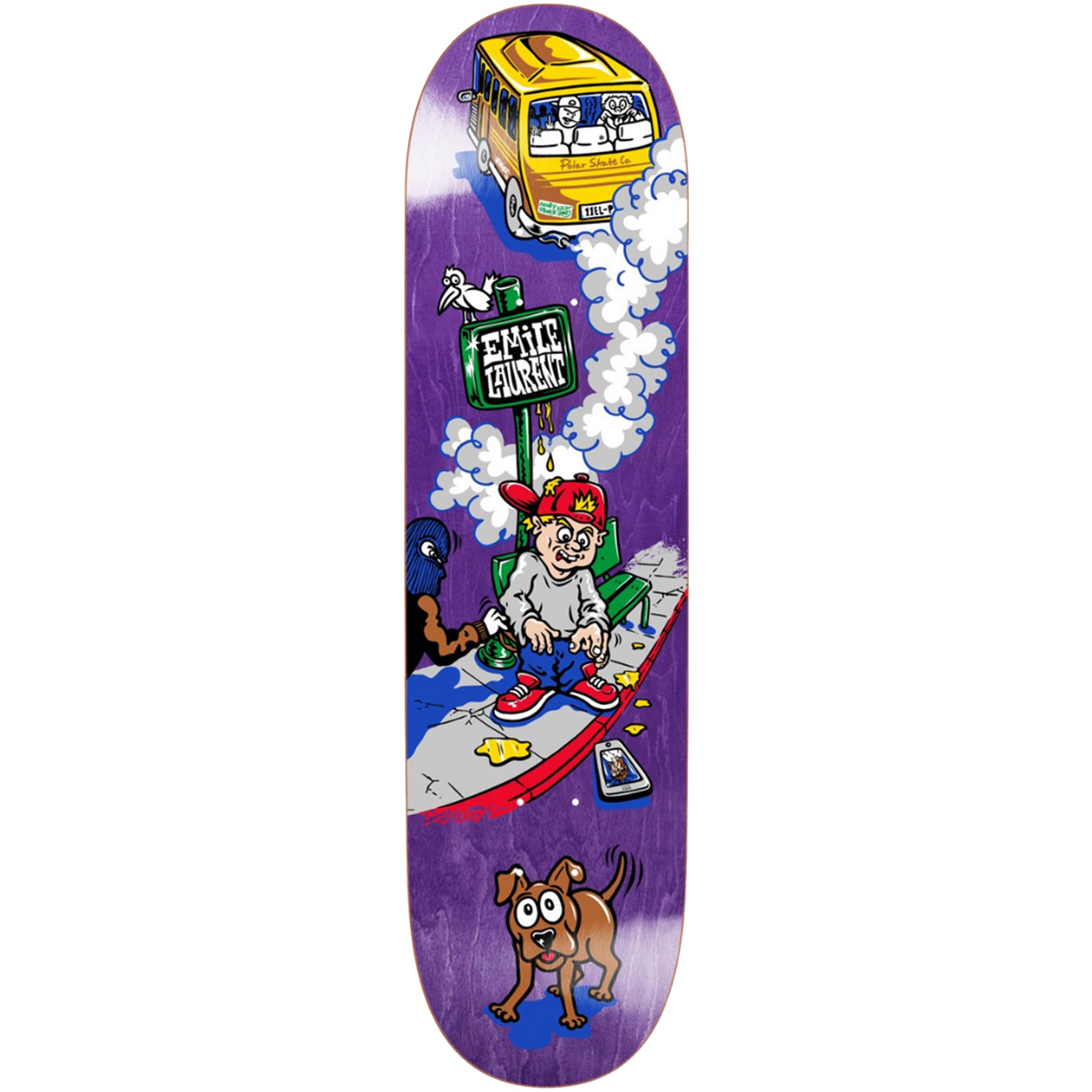 Polar Skate Co Emile Laurent Bus Stop Skateboard Deck 8"