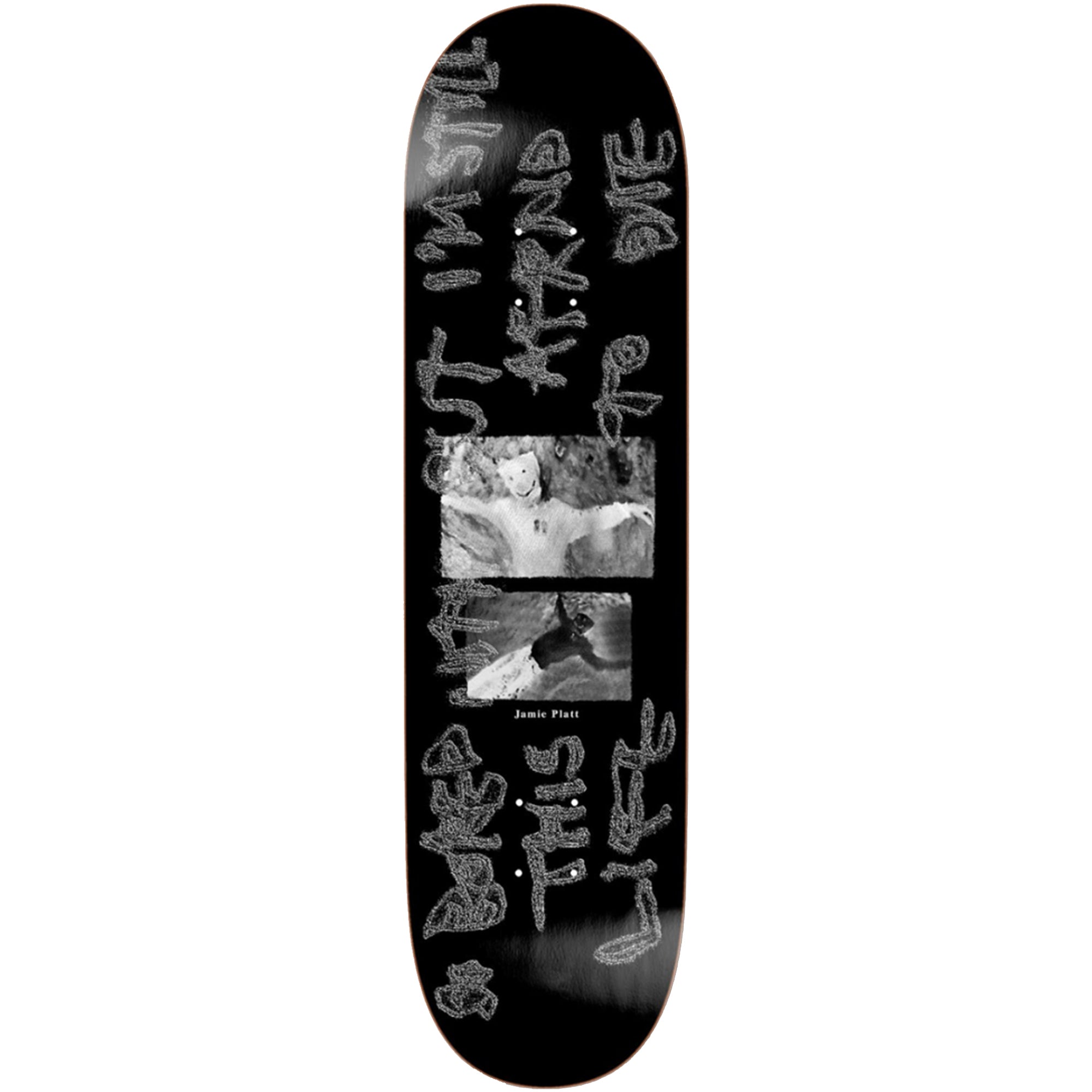 Polar Skate Co Jamie Platt So Bored Black Skateboard Deck 8.5"