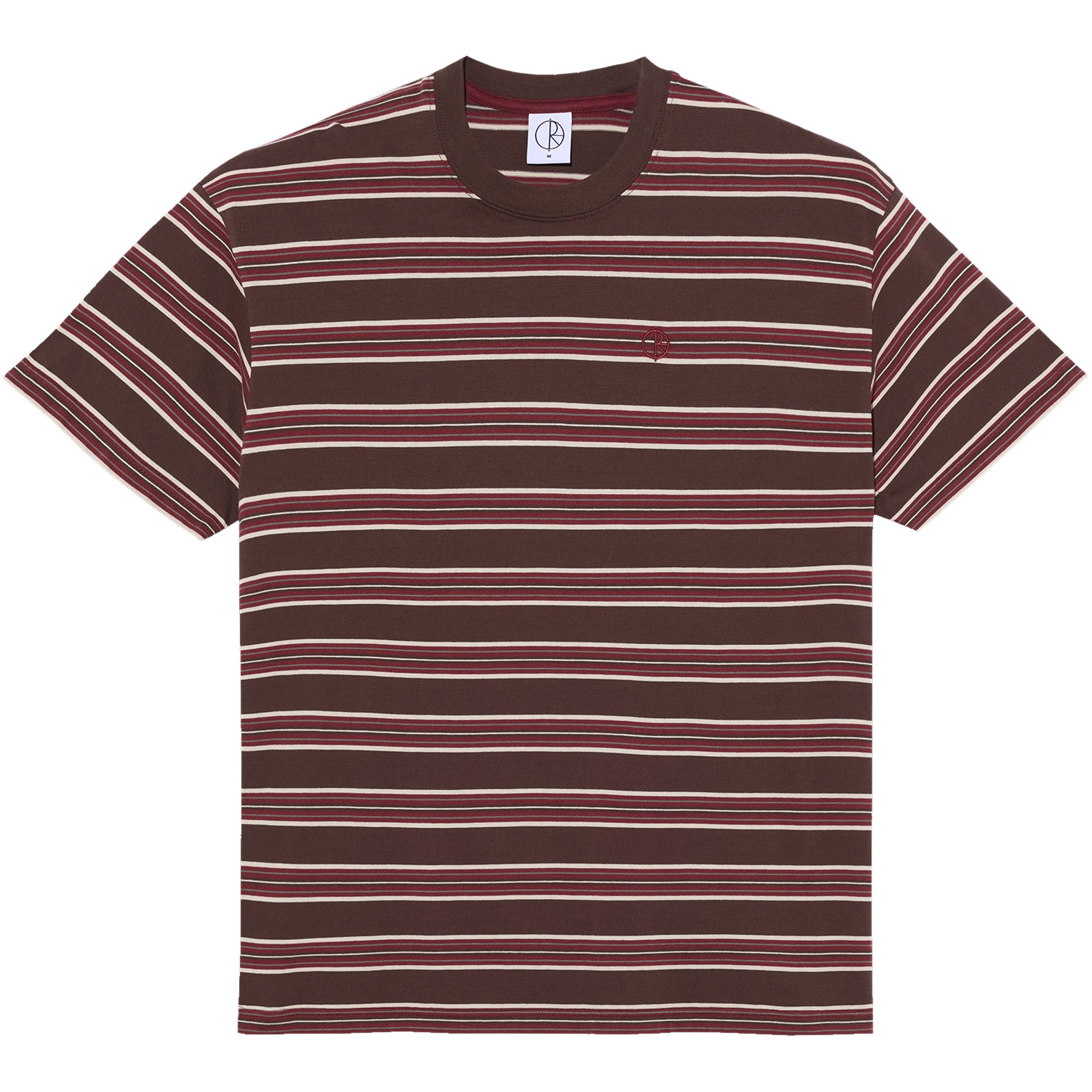 Polar Skate Co Stripe Tee Brown/Red