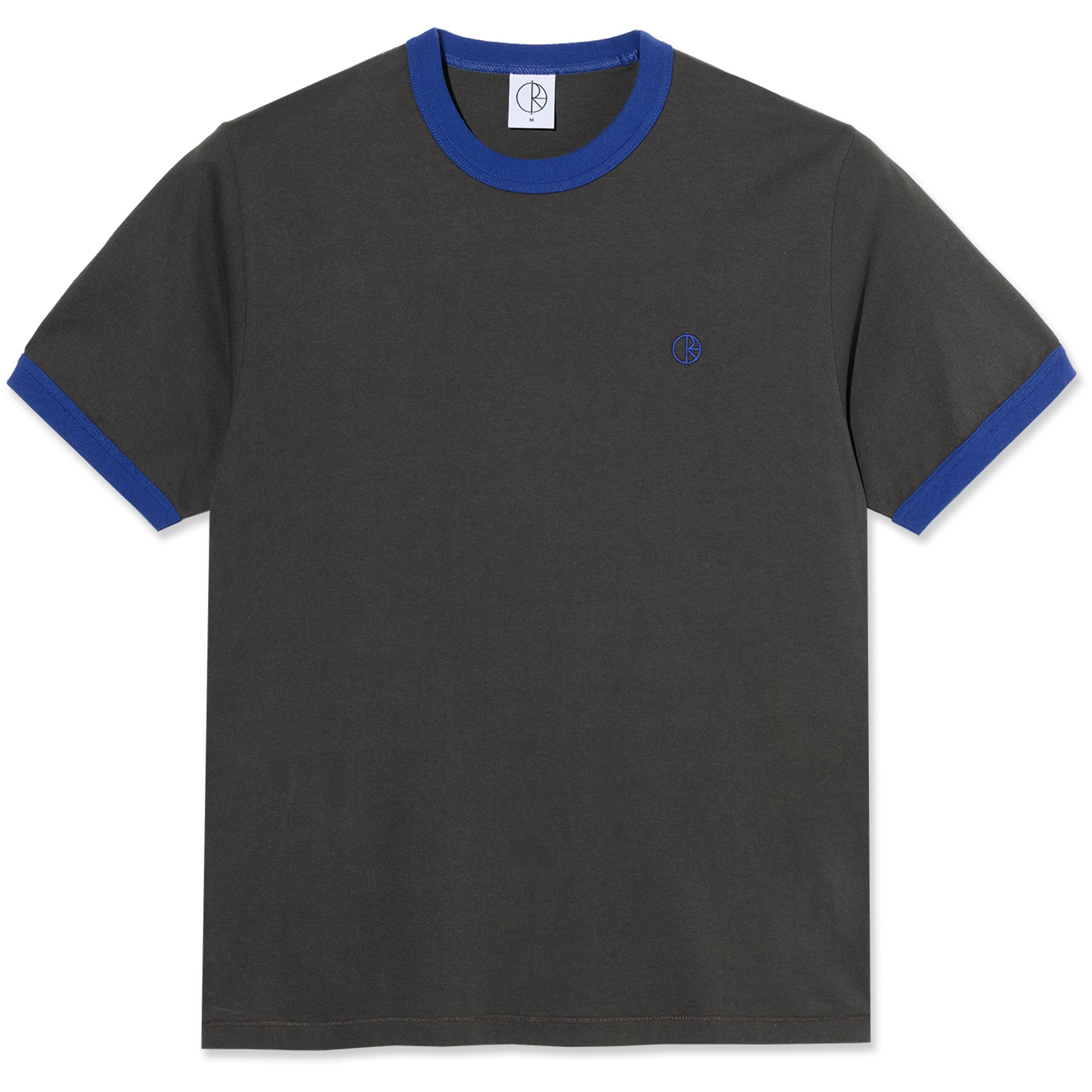 Polar Skate Co Ringer Tee Dirty Black/Egyptian Blue