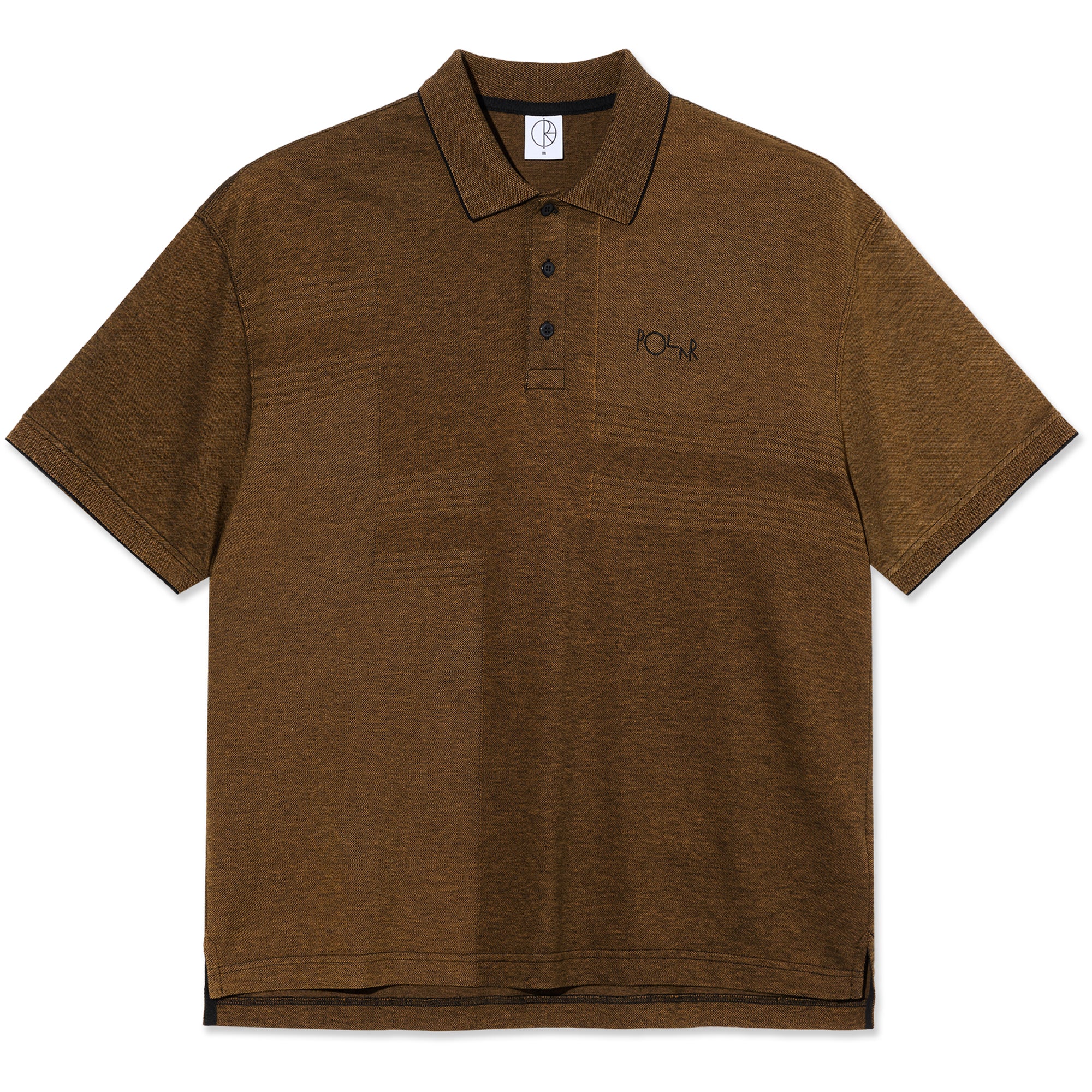 Polar Skate Co Surf Polo Shirt Pique Black/Caramel