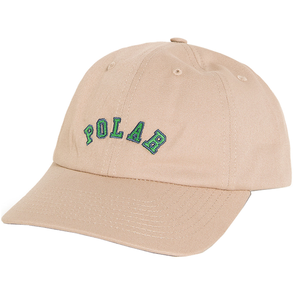 Polar Skate Co College Logo Sai Cap Ecru
