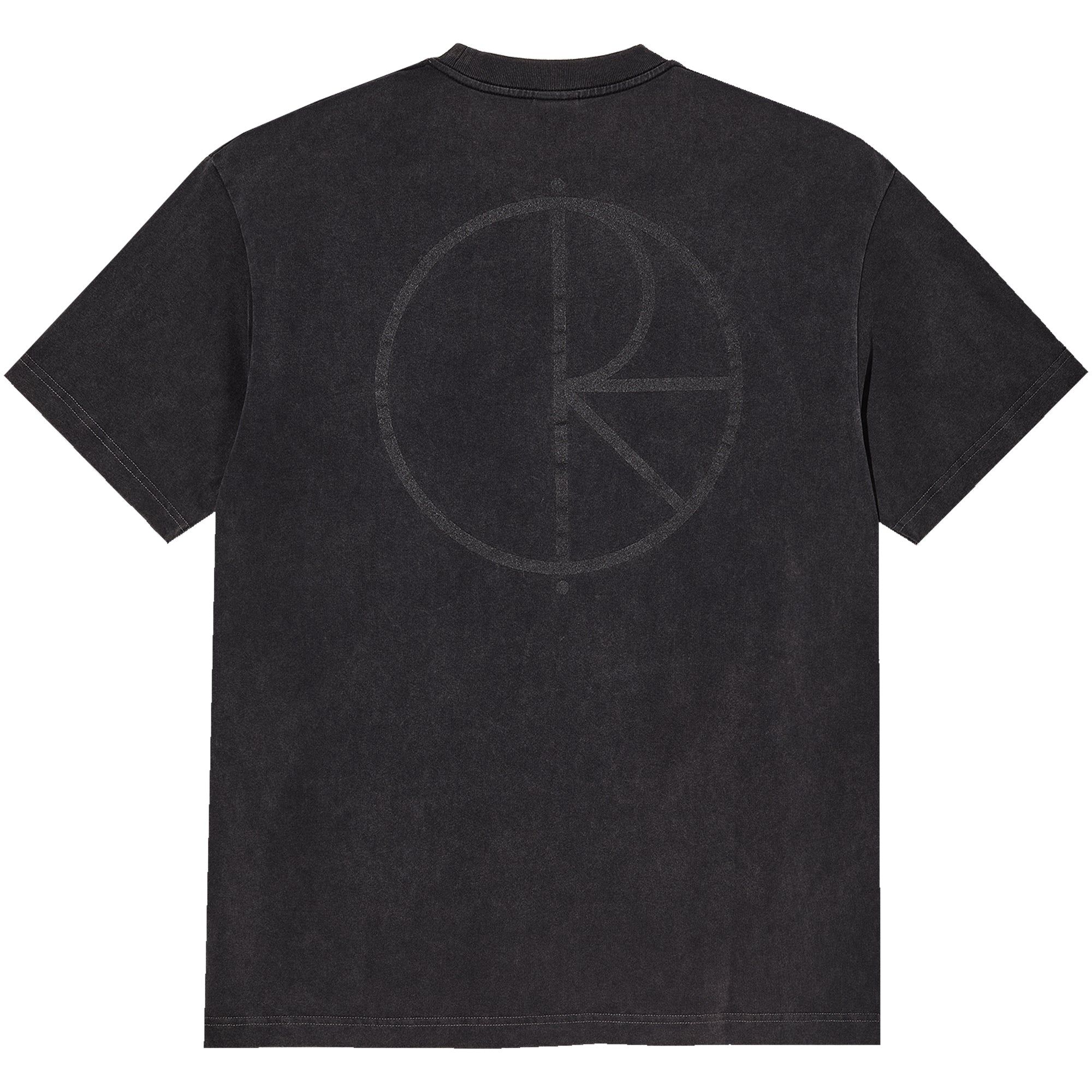 Polar Skate Co Stroke Logo Contrast Tee Silver Black/Black