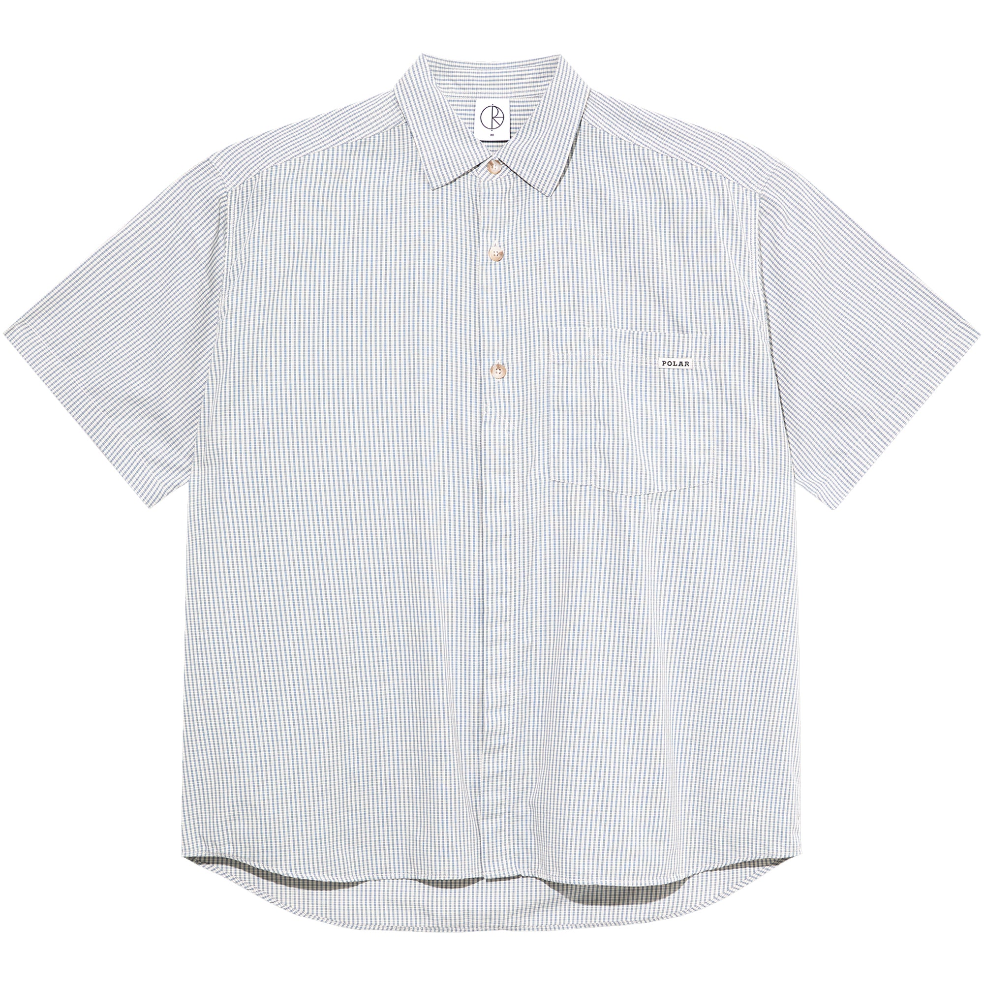 Polar Skate Co Mitch Shirt Blue Check