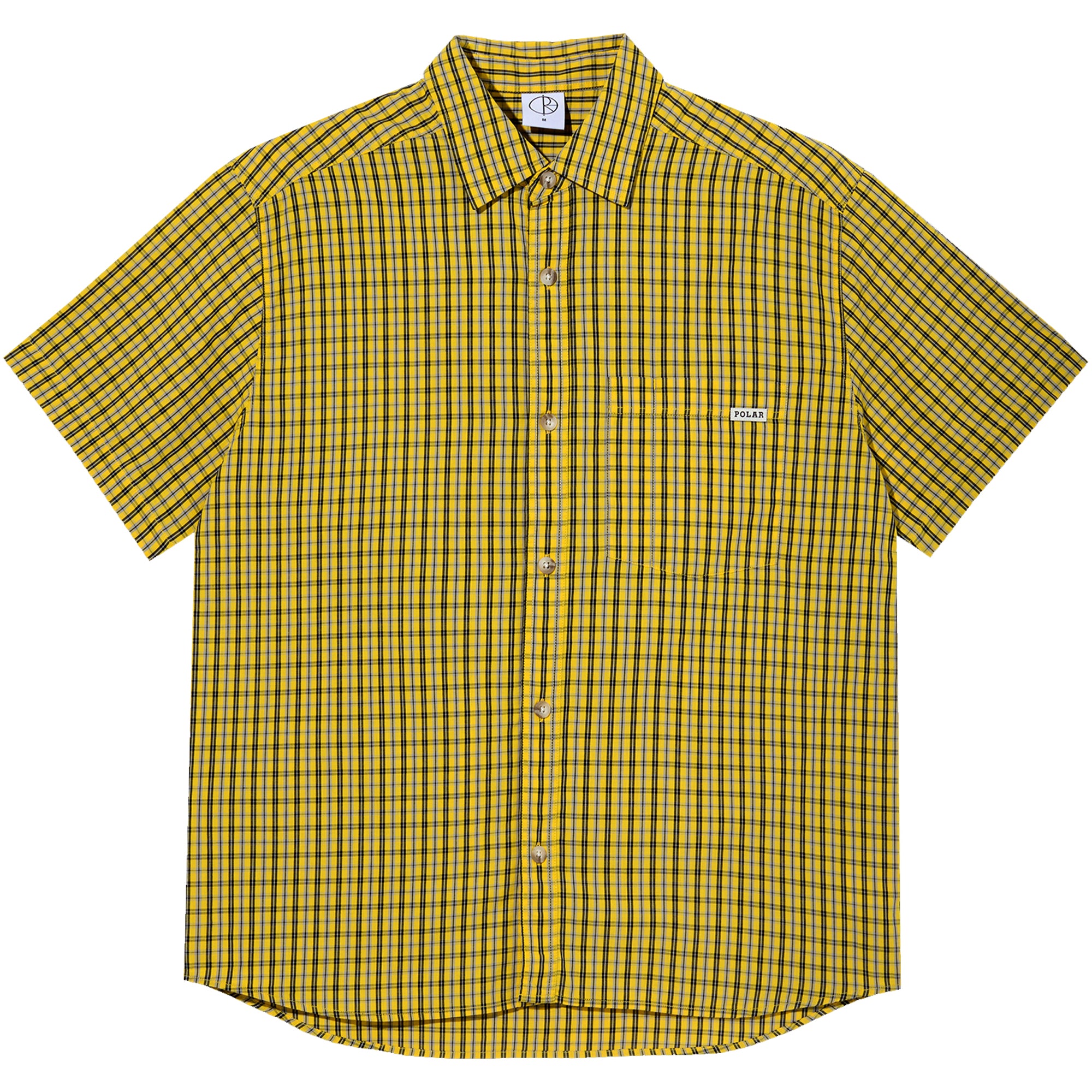 Polar Skate Co Mitchell Shirt Lemon/Black