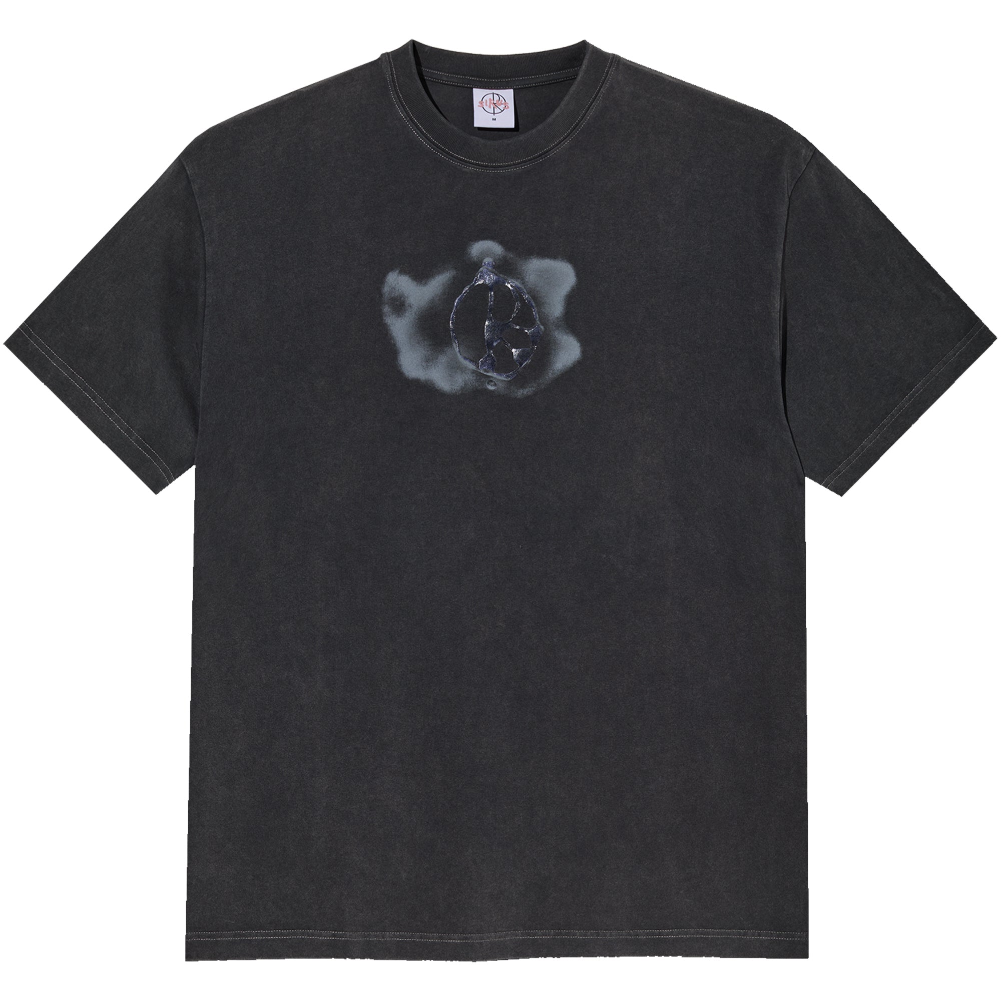 Polar Skate Co Metal Logo Tee Silver Black