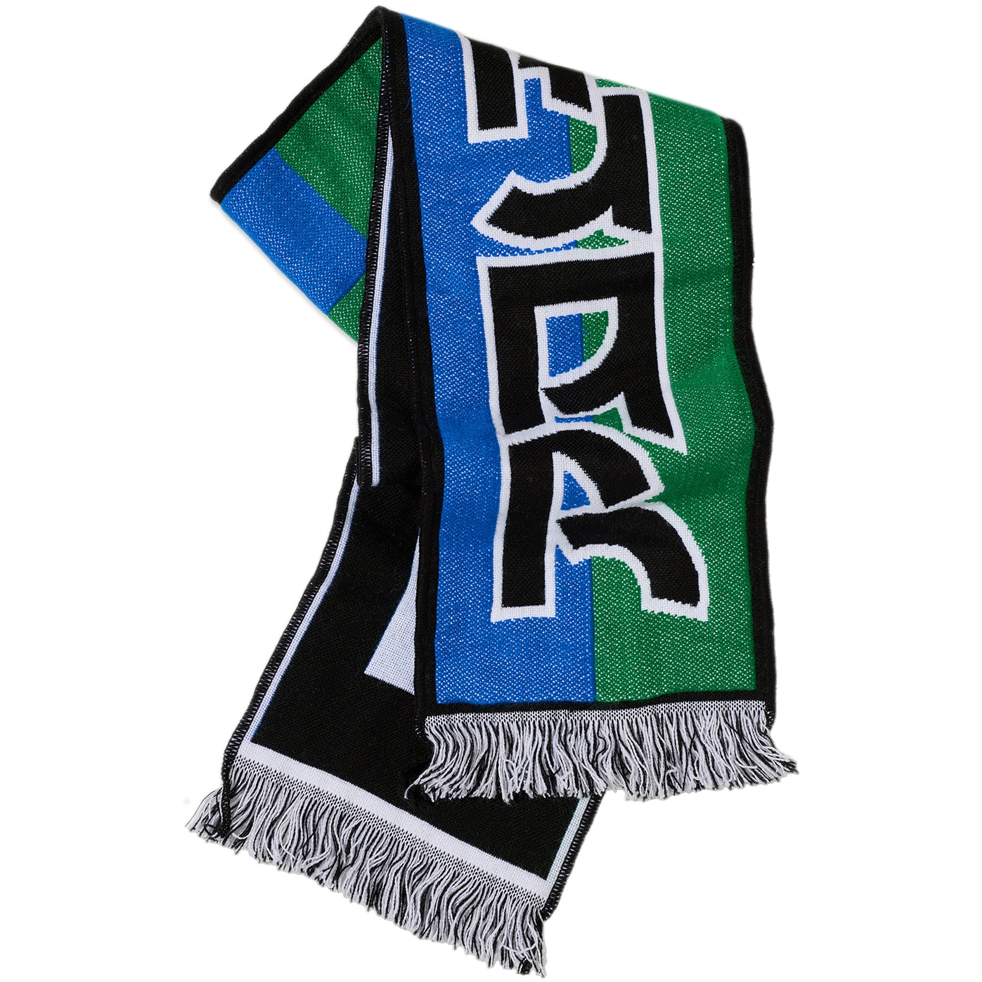 Polar Skate Co Squares Football Scarf Blue/Green