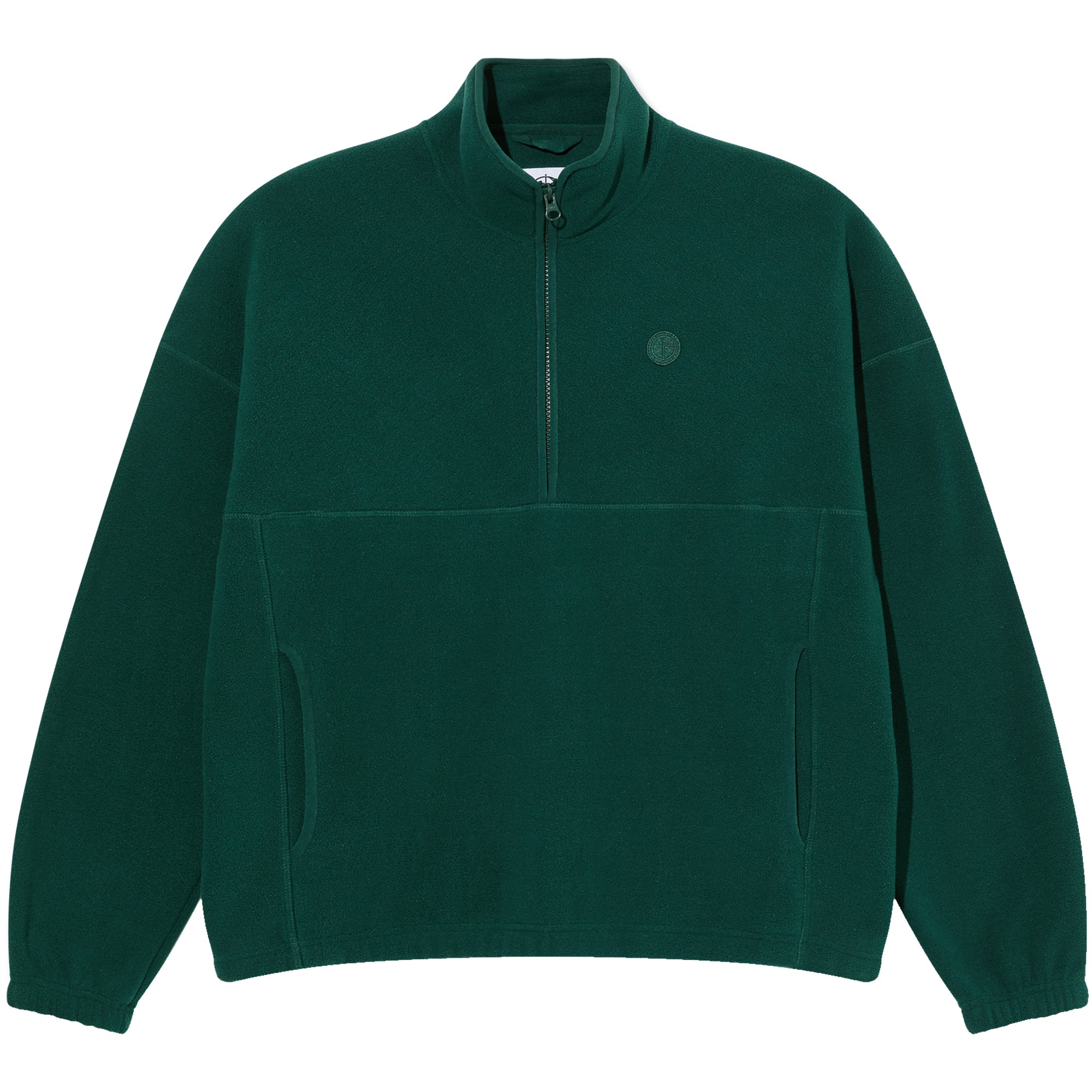 Polar Skate Co Ivan Half Zip Sweatshirt Dark Emerald