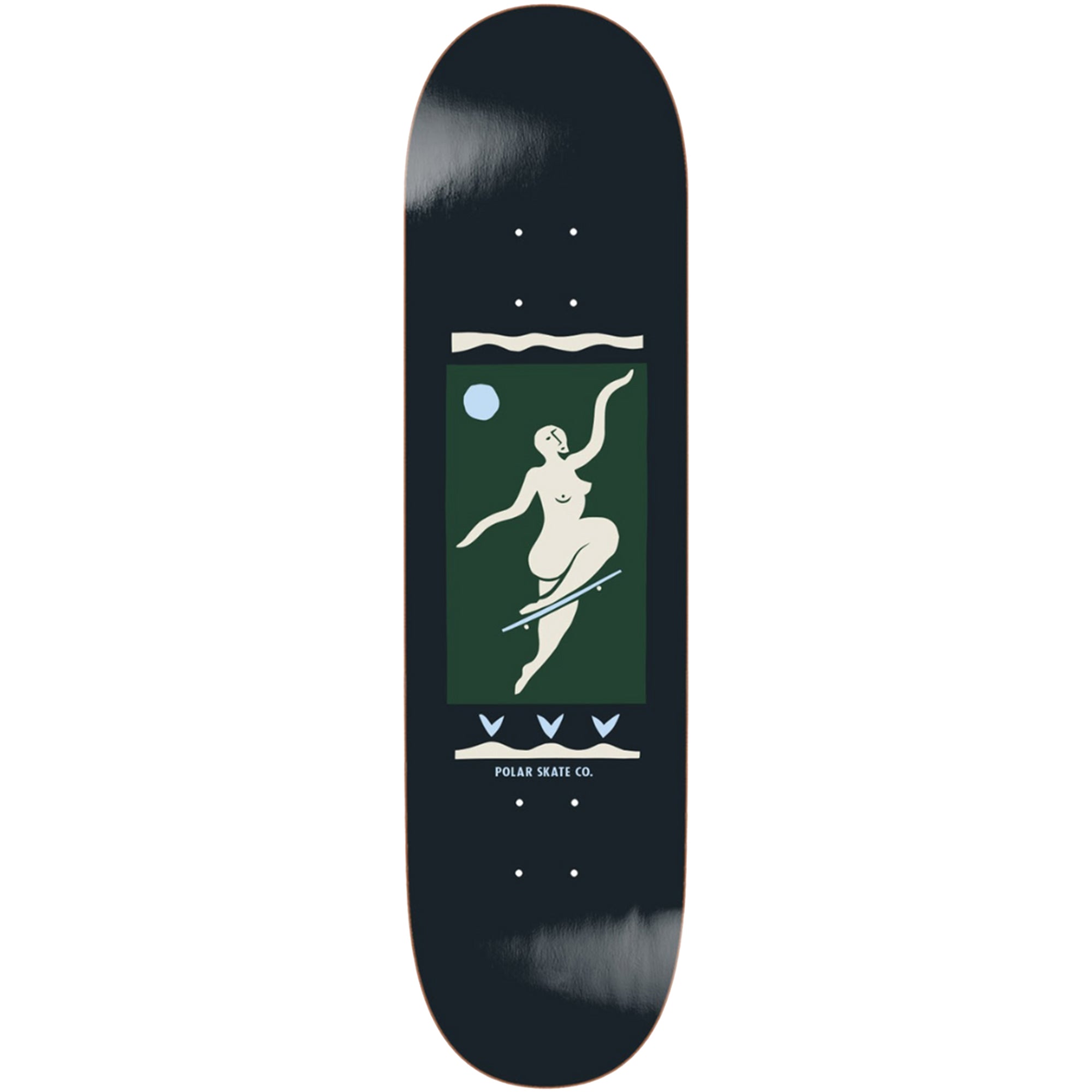 Polar Skate Co Team No Comply Charcoal Skateboard Deck 8.25"