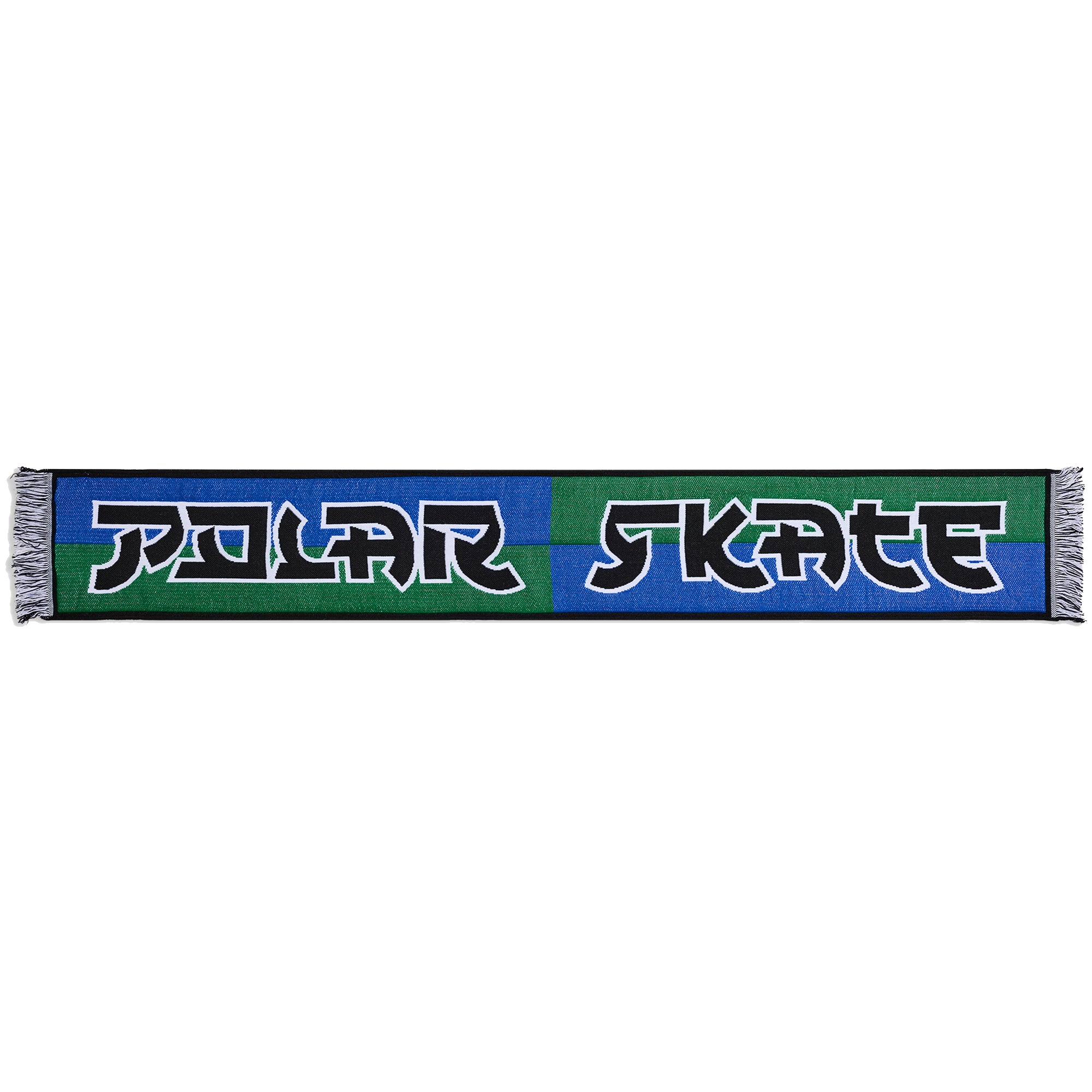 Polar Skate Co Squares Football Scarf Blue/Green