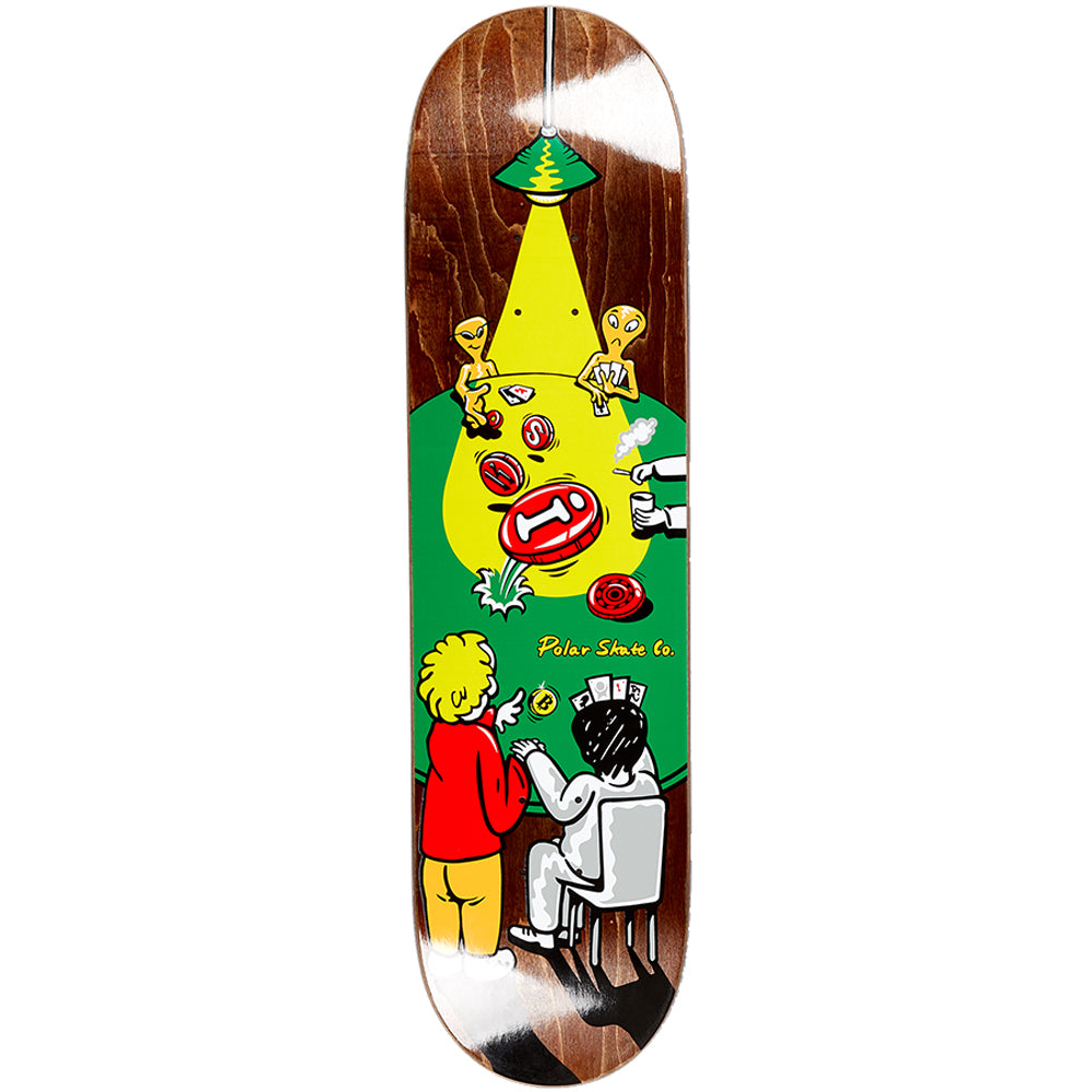 Polar Skate Co Oskar Rozenberg Poker Face Skateboard Deck 8.125" Short