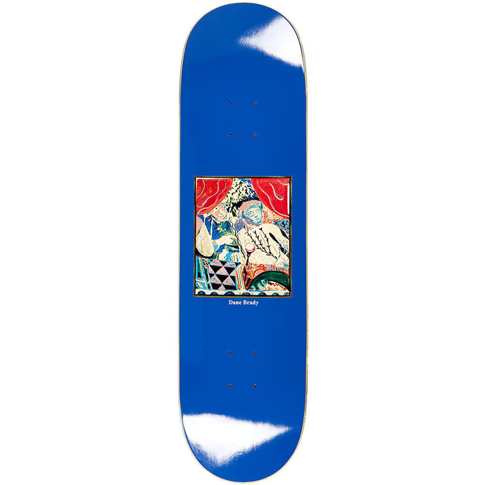 Polar Skate Co Dane Brady Time Travellers Blue Skateboard Deck 8.5" Short