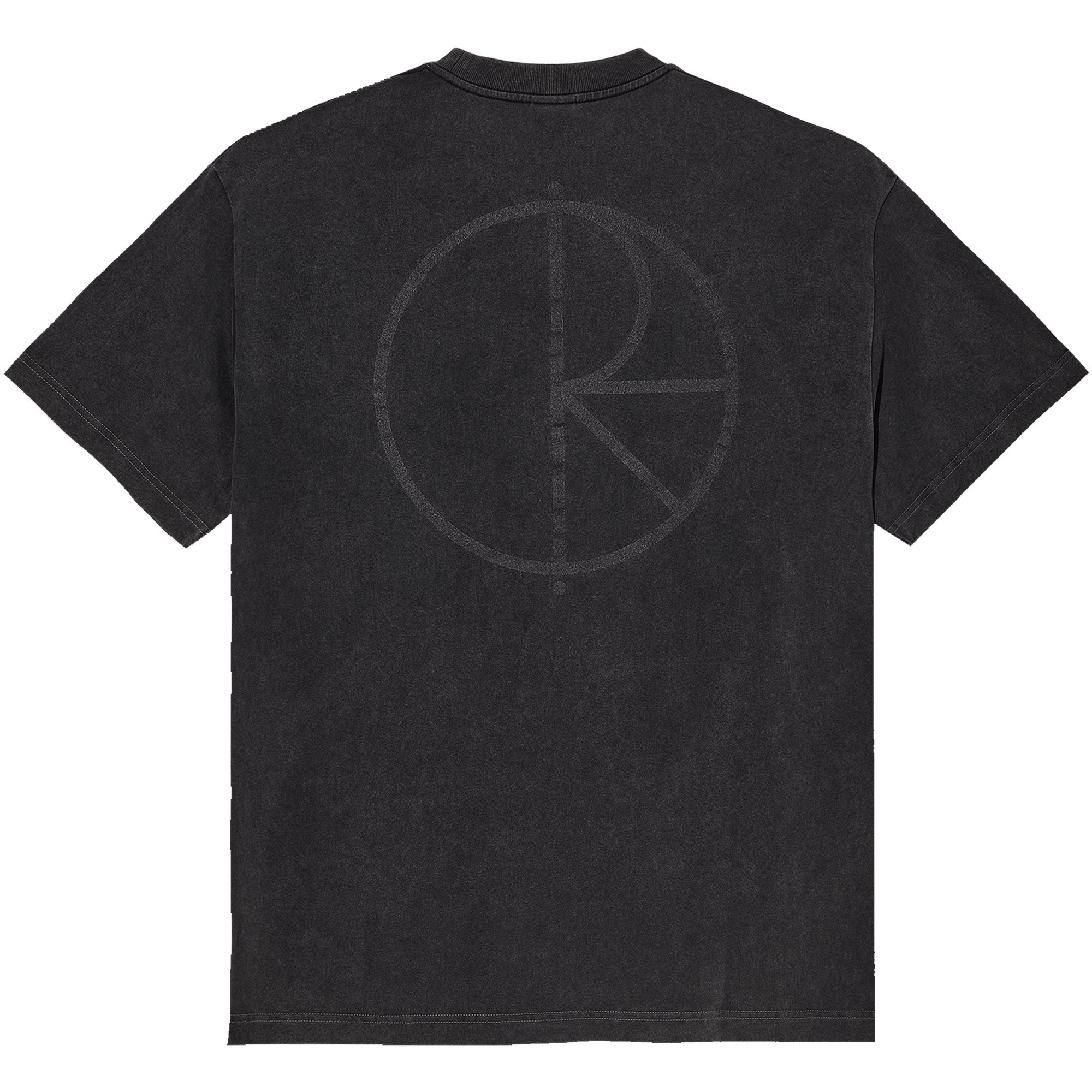 Polar Skate Co Stroke Logo Contrast Tee Silver Black/Black