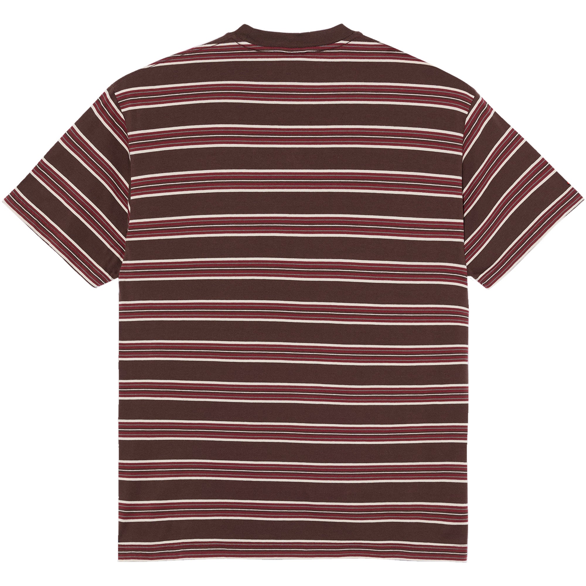 Polar Skate Co Stripe Tee Brown/Red