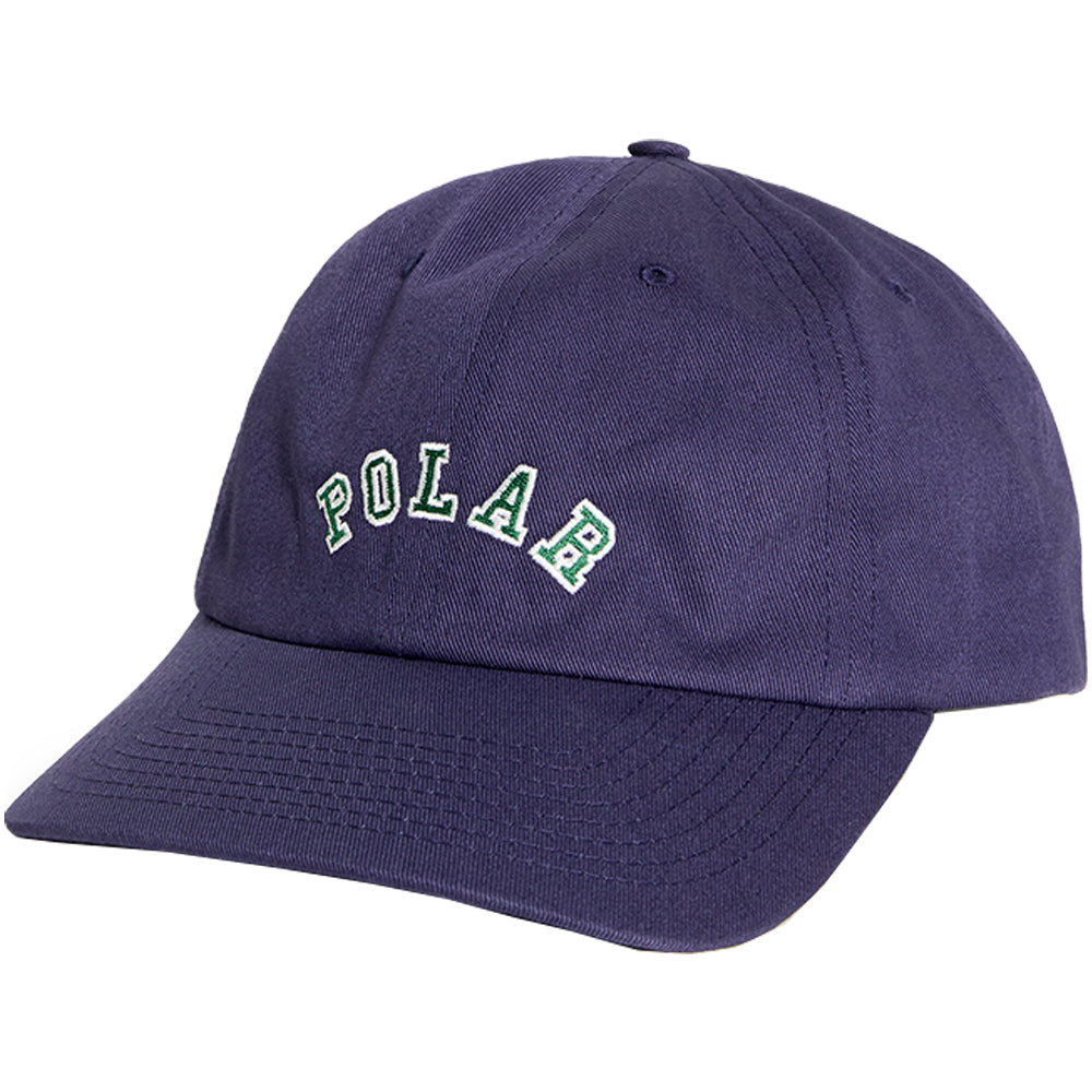 Polar Skate Co College Logo Sai Cap Navy