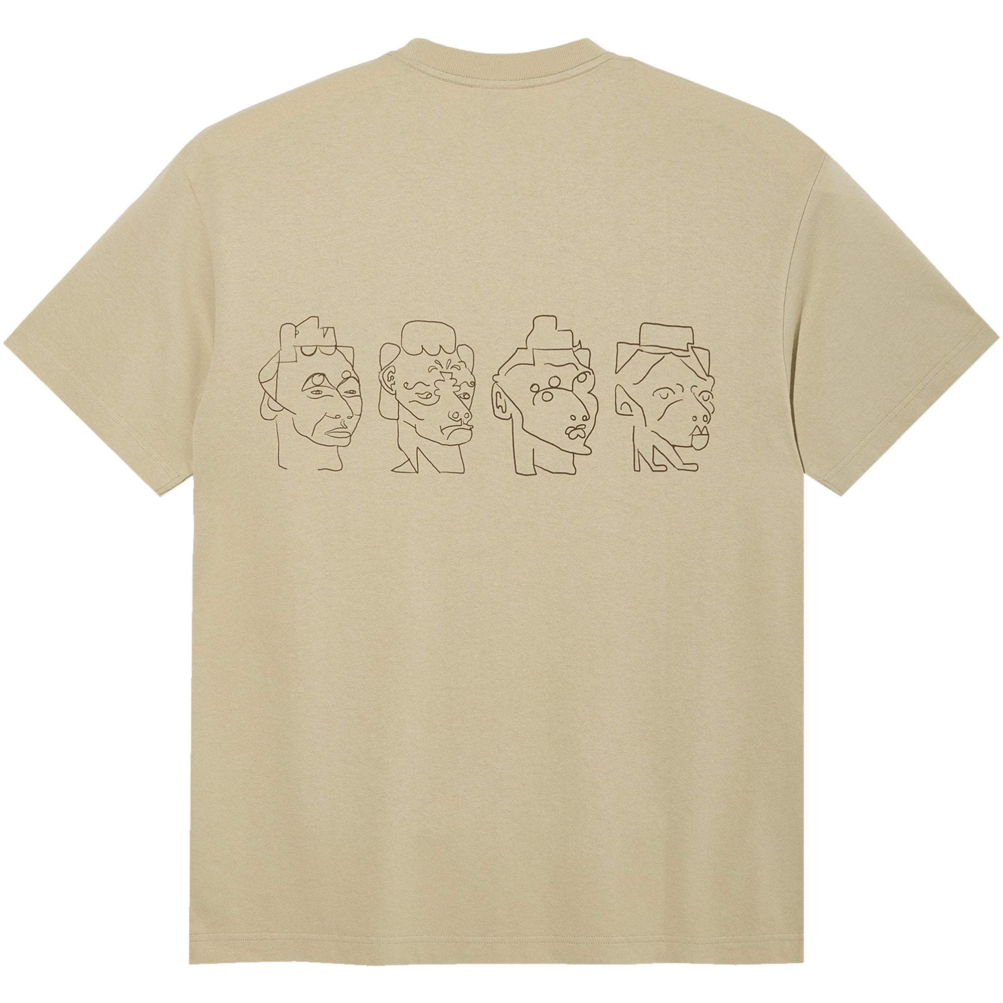 Polar Skate Co 8 Heads Contrast Tee Sand/Brown