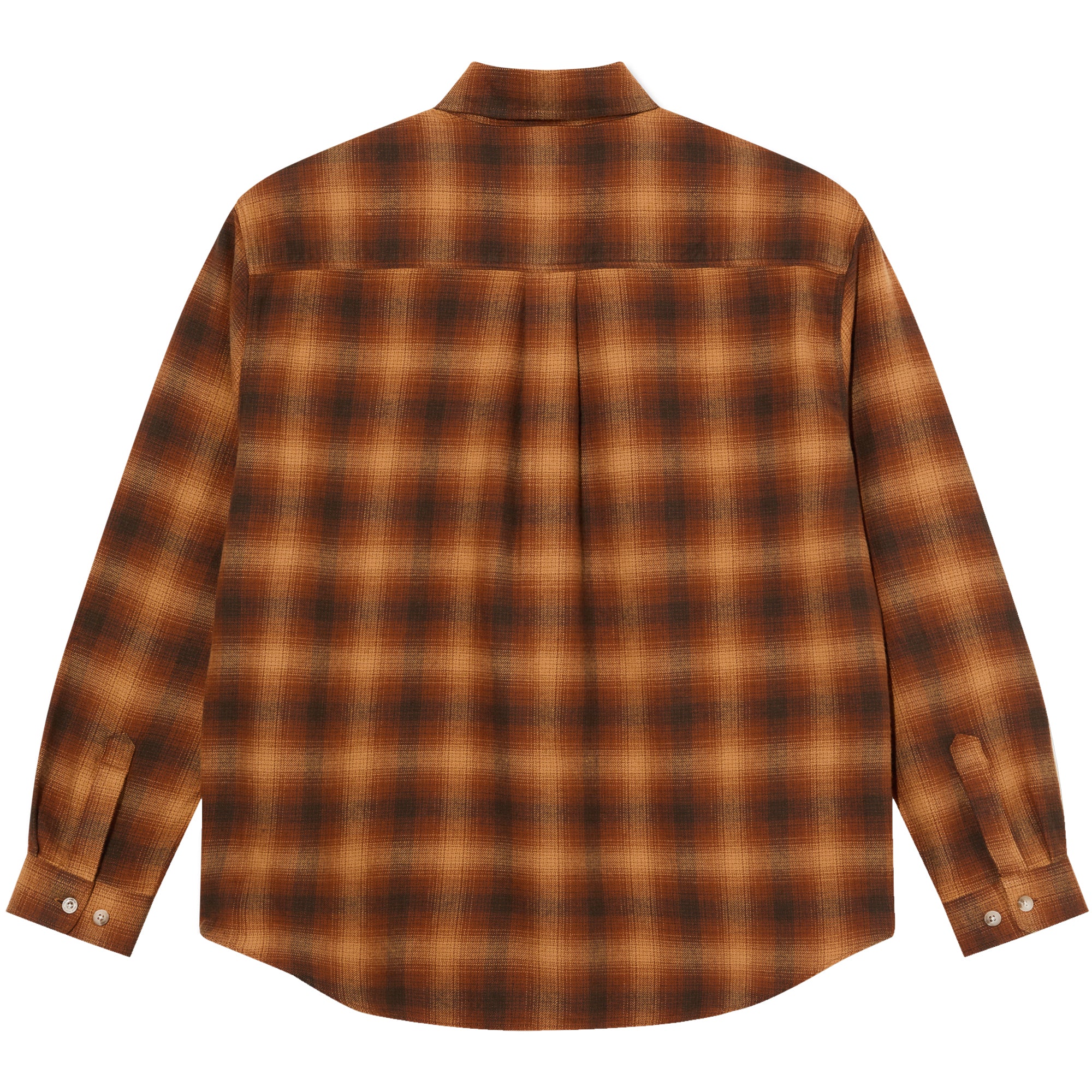 Polar Skate Co Mitchell LS Shirt Shadow Check Caramel