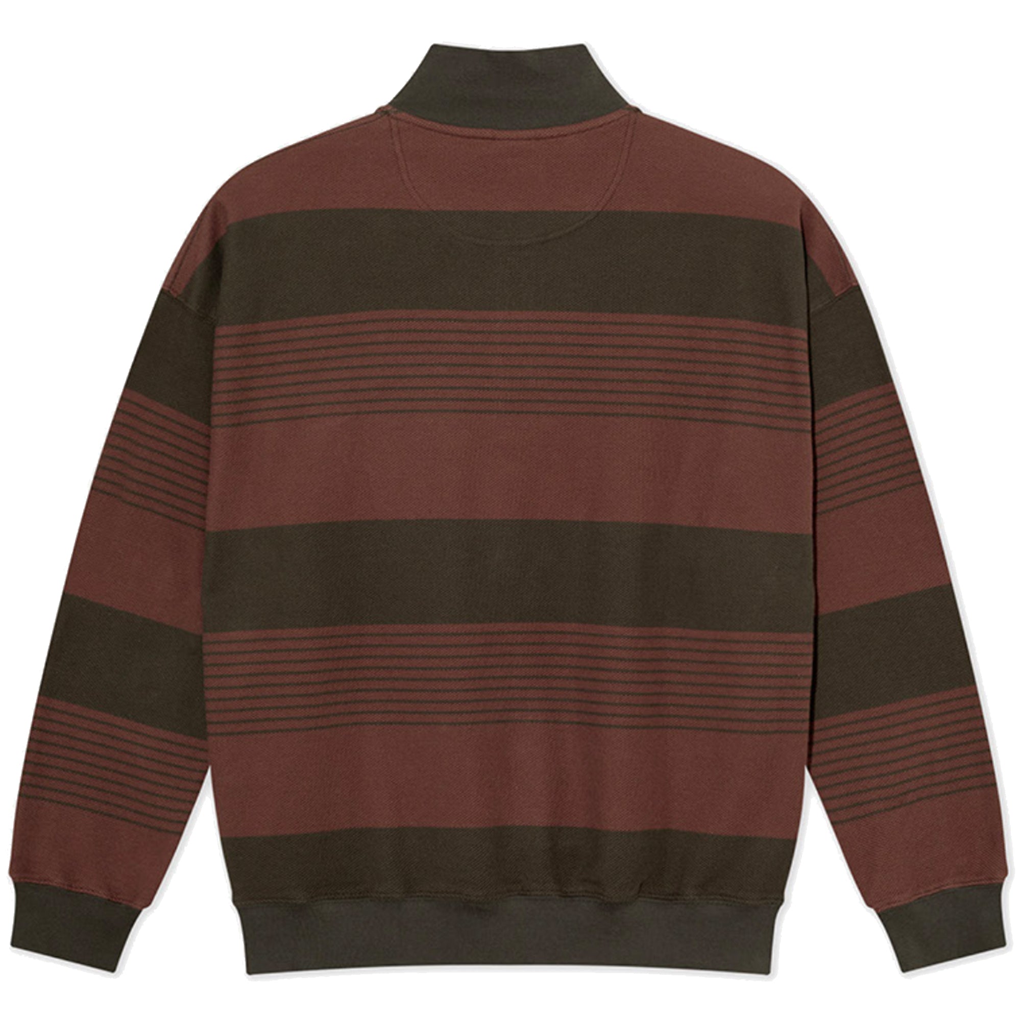 Polar Skate Co Surf Half Zip LS Shirt Dirty Black/Brownstone