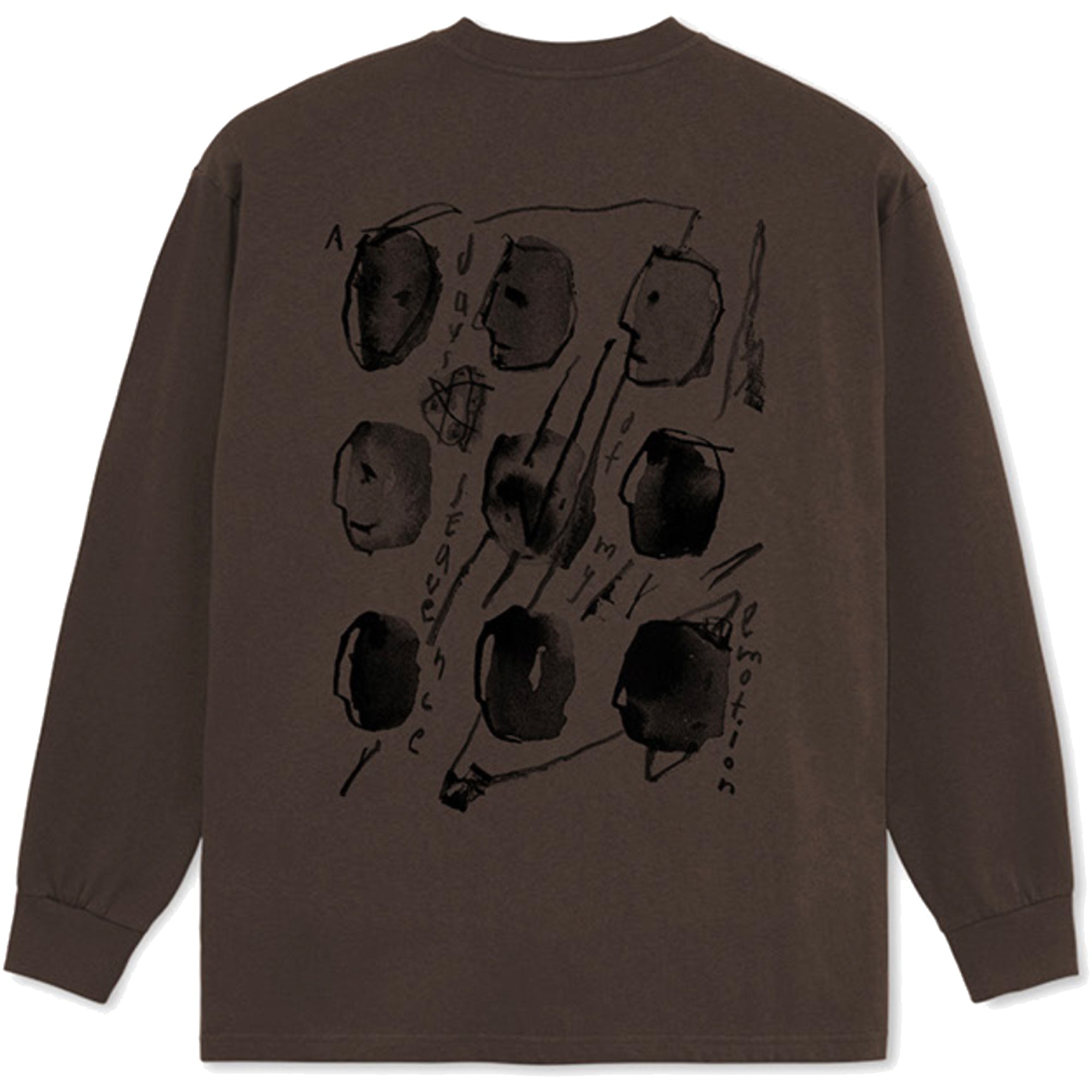 Polar Skate Co Sequence Long Sleeve Tee Brown