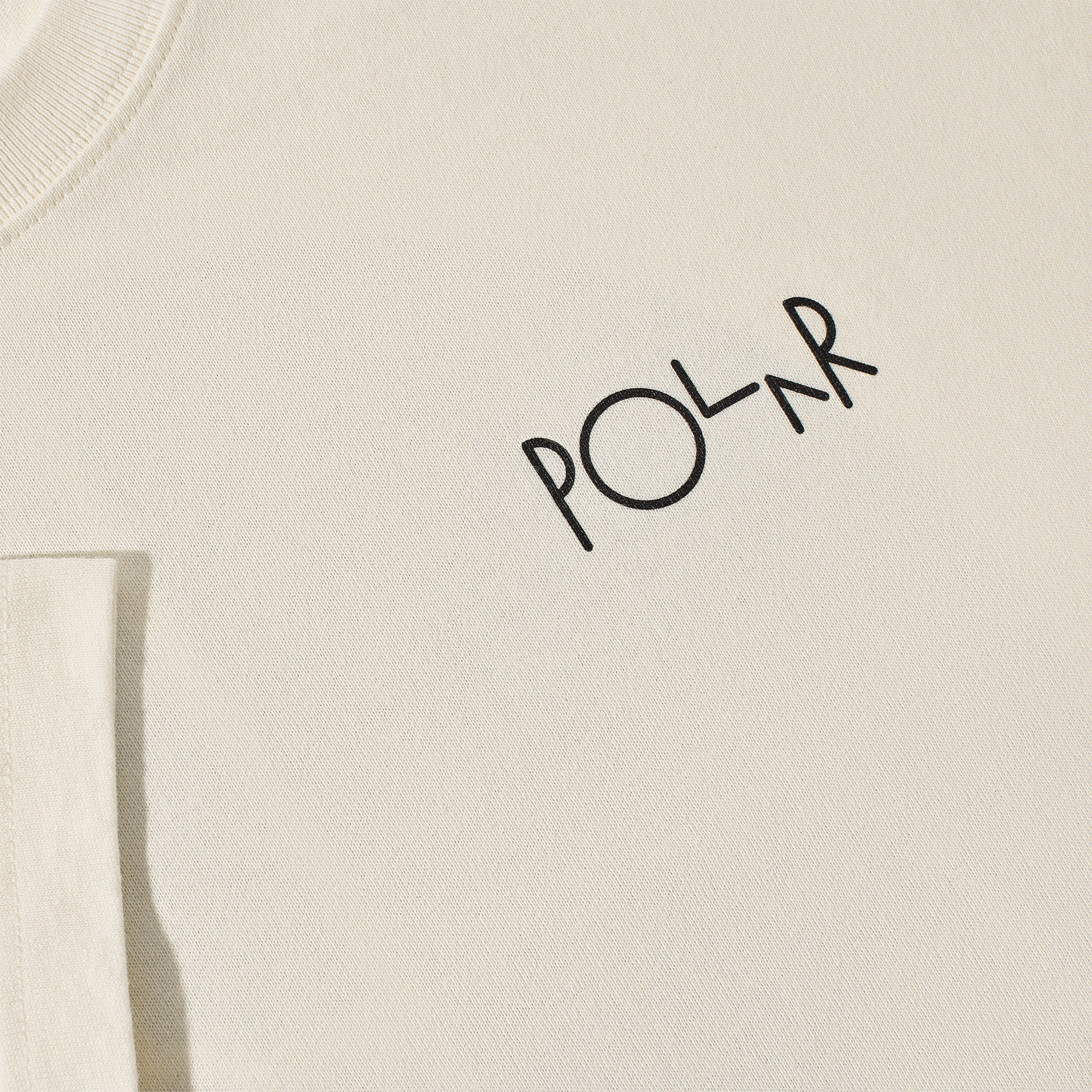Polar Skate Co Fill Logo Contrast Tee Ivory/Black