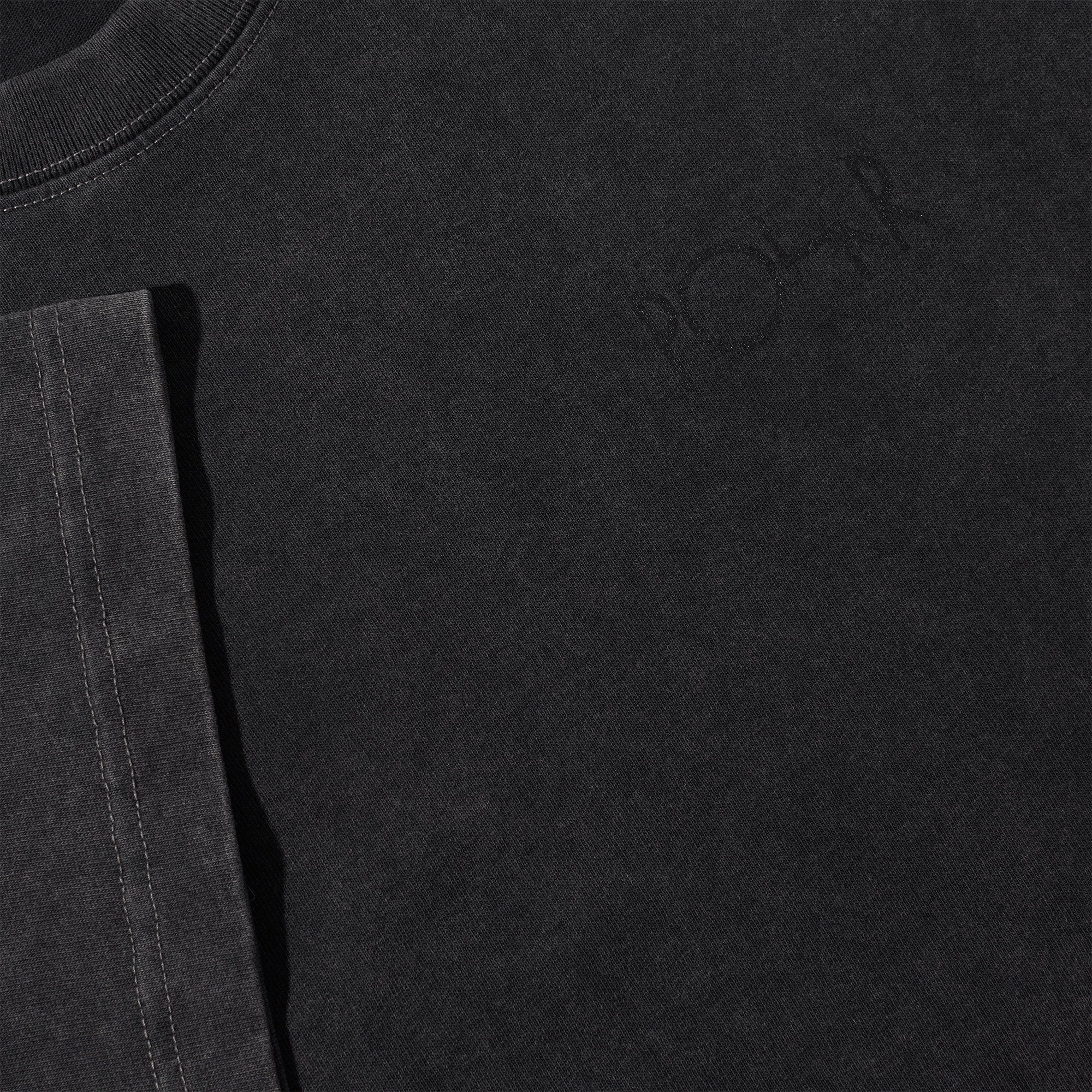 Polar Skate Co Stroke Logo Contrast Tee Silver Black/Black