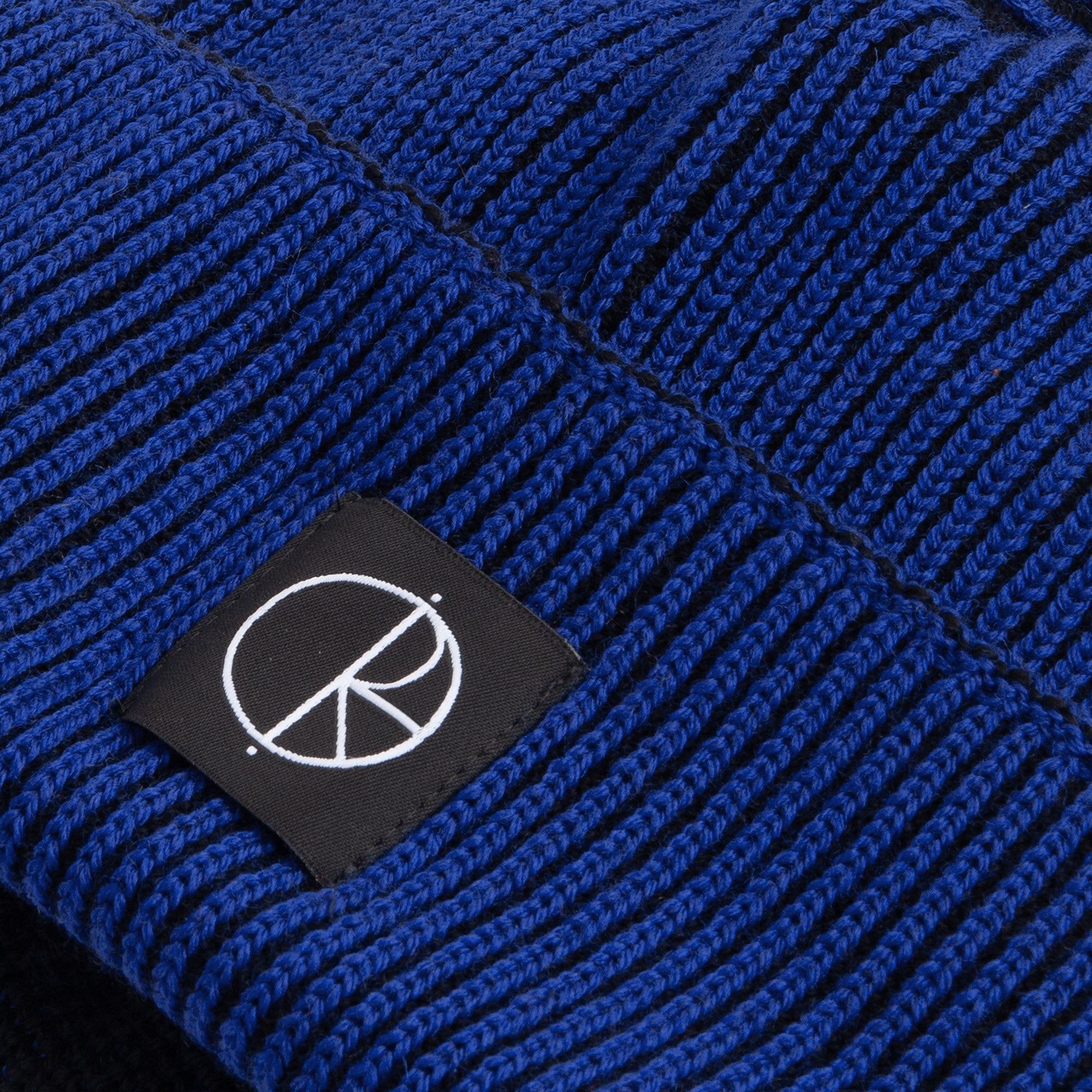 Polar Skate Co Lines Merino Beanie Egyptian Blue/Black
