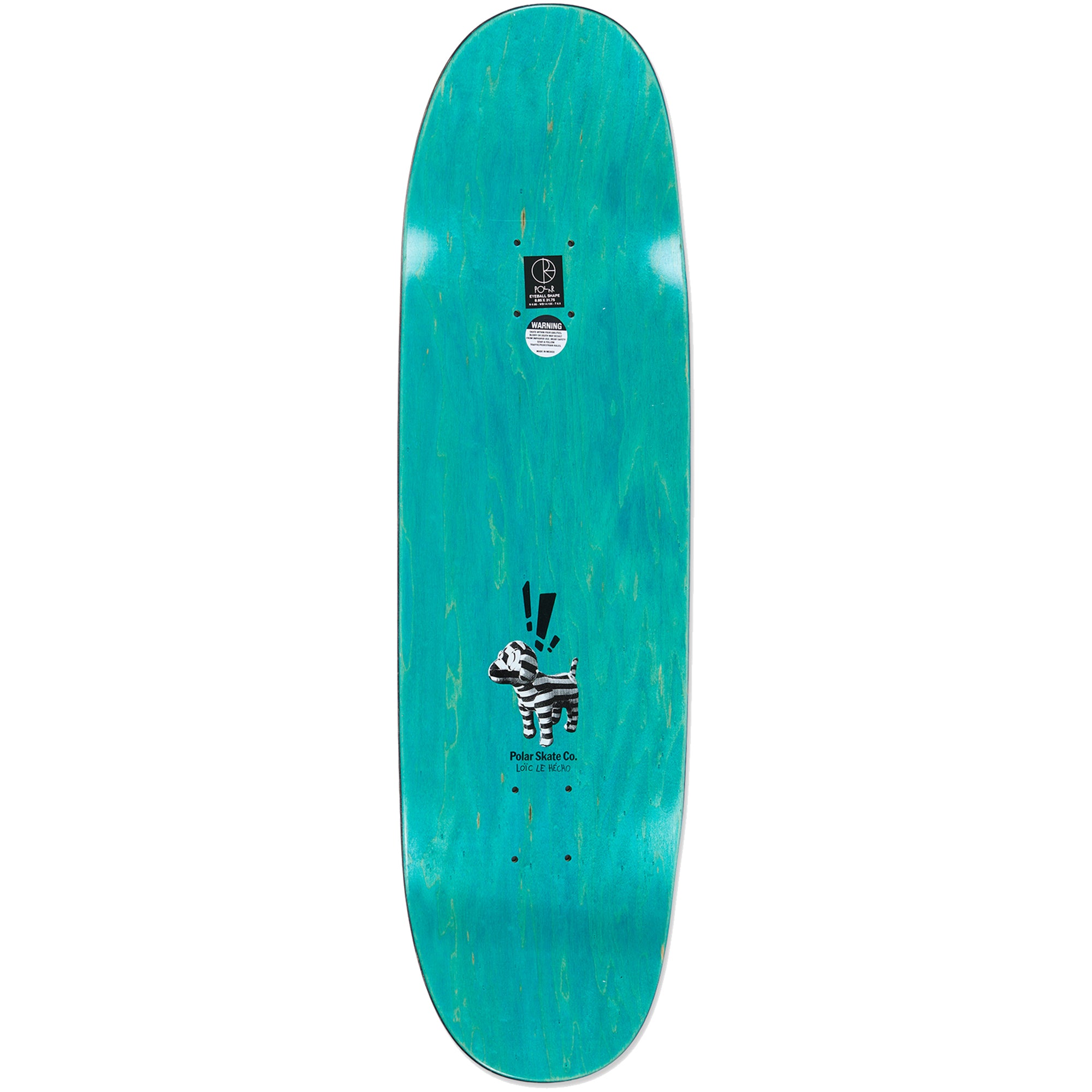 Polar Skate Co Jamie Platt My Music Eyeball Shape Skateboard Deck 8.85"