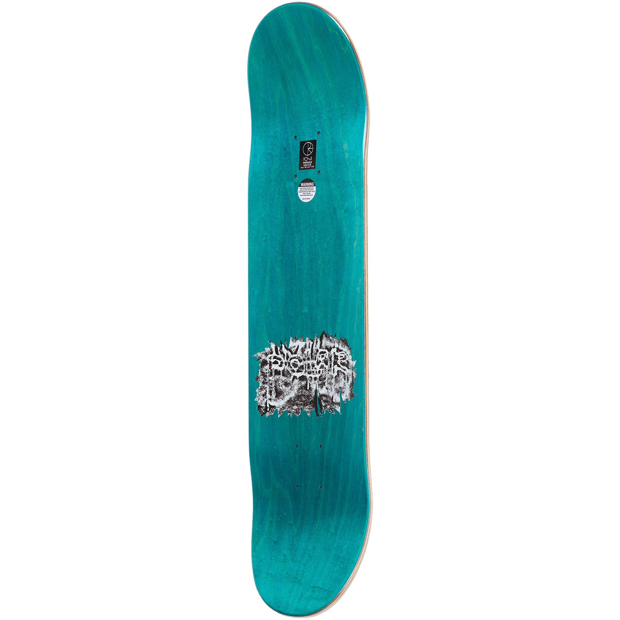 Polar Skate Co Nick Boserio Silver Devil Short Skateboard Deck 8.5"