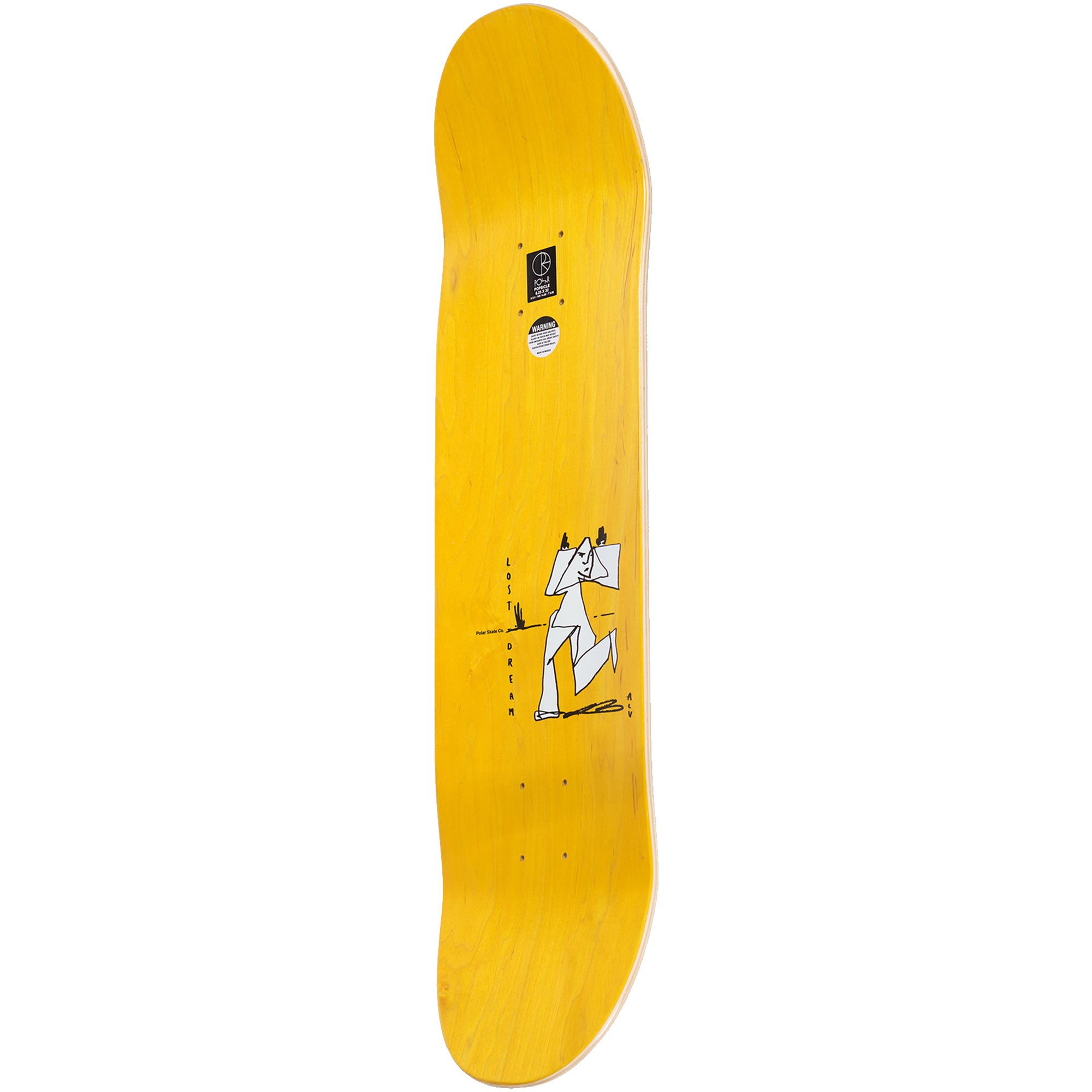 Polar Skate Co Alv Freedom Short Skateboard Deck 8.5"