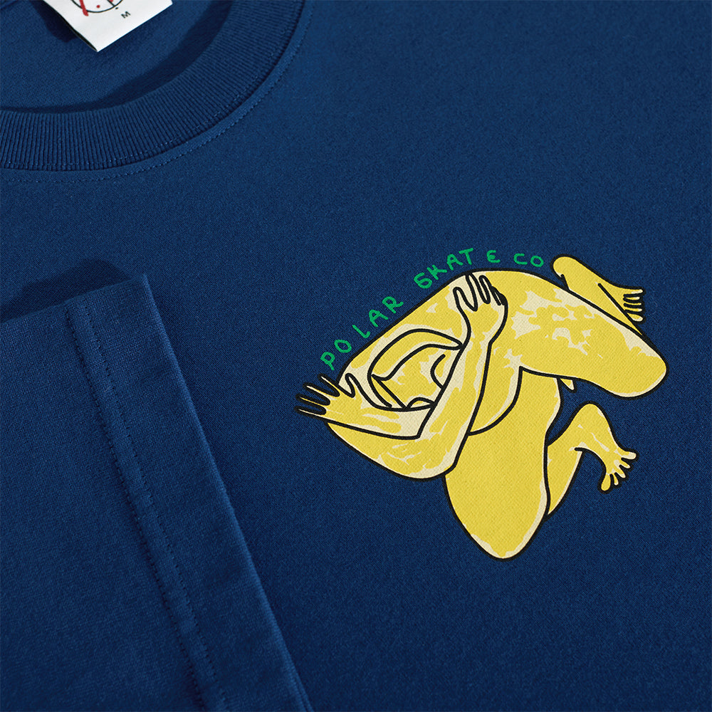 Polar Skate Co Shy Bow Tee Deep Royal Blue