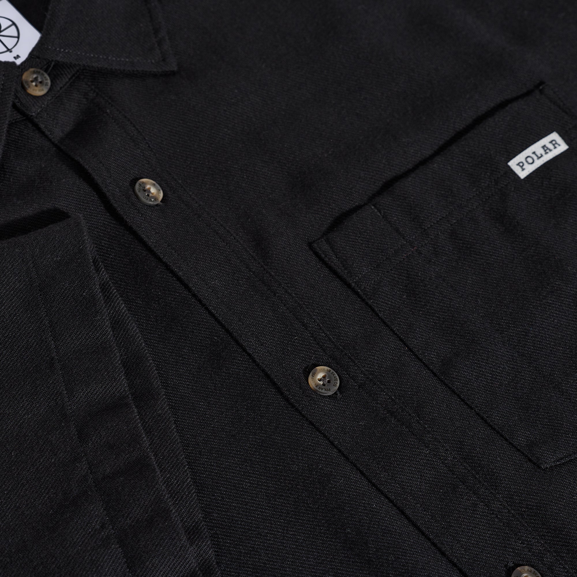 Polar Skate Co Mitchell Shirt Black