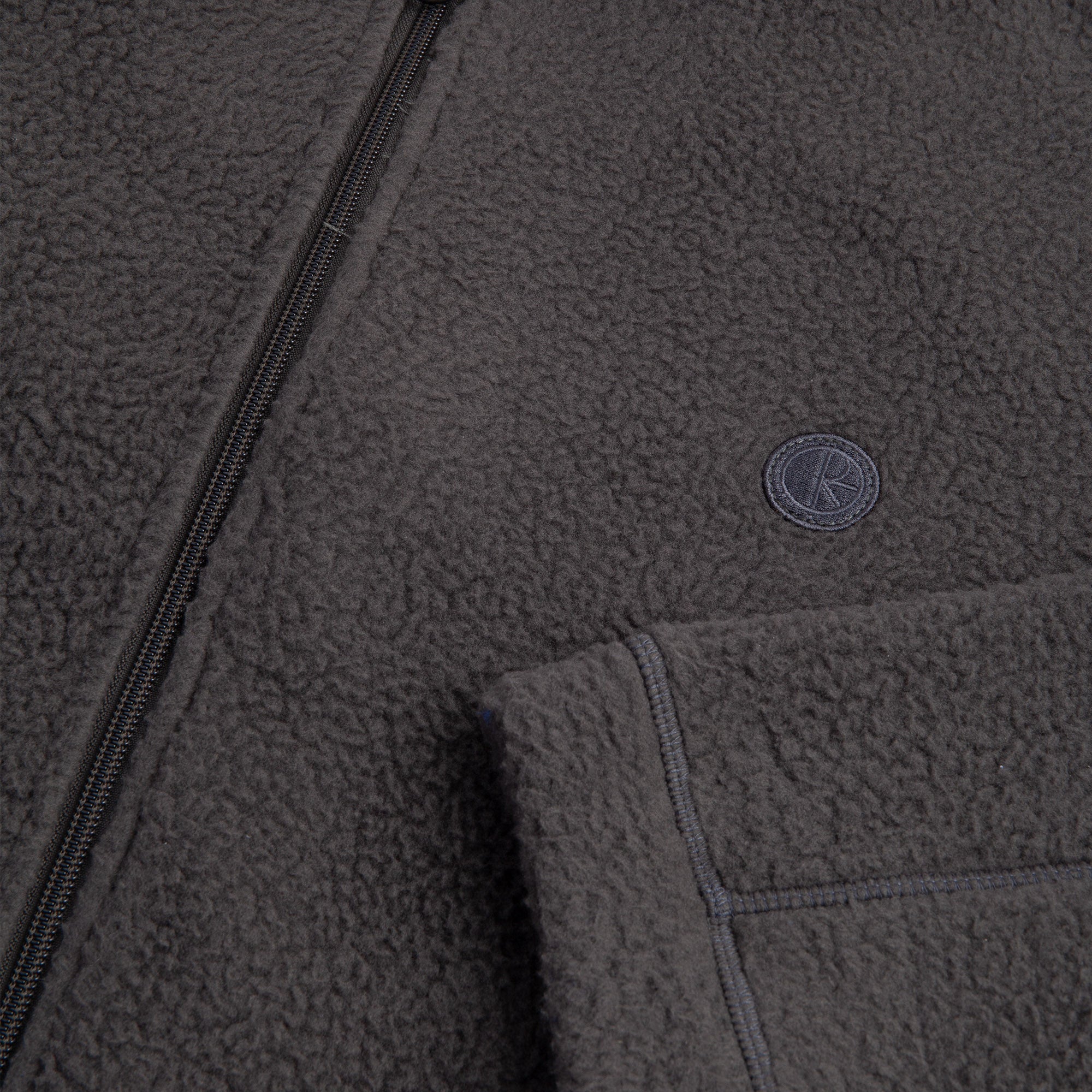 Polar Skate Co Roman Fleece Jacket Dirty Black