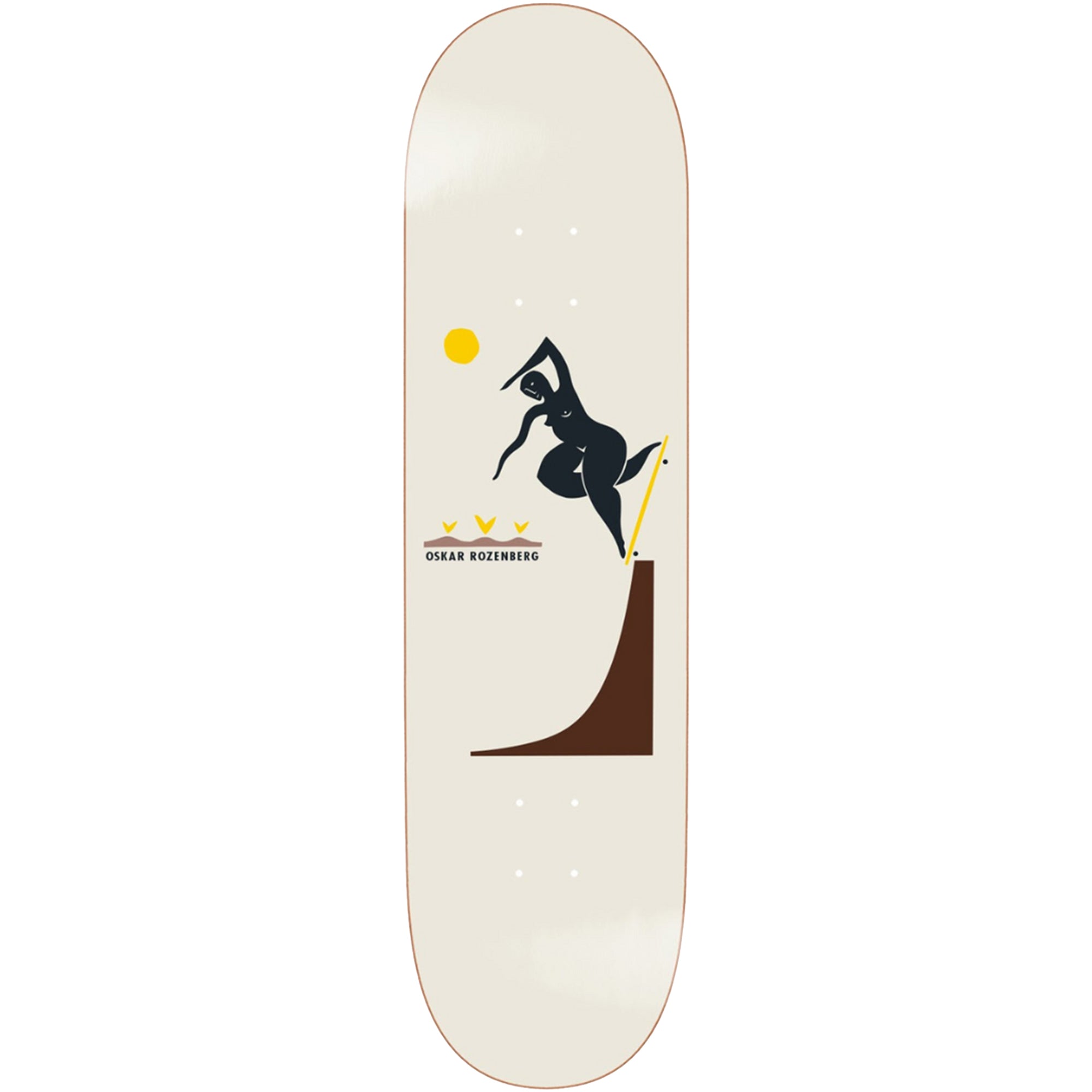 Polar Skate Co Oskar Rozenberg Bs Noseblunt Cream Skateboard Deck 8.5"