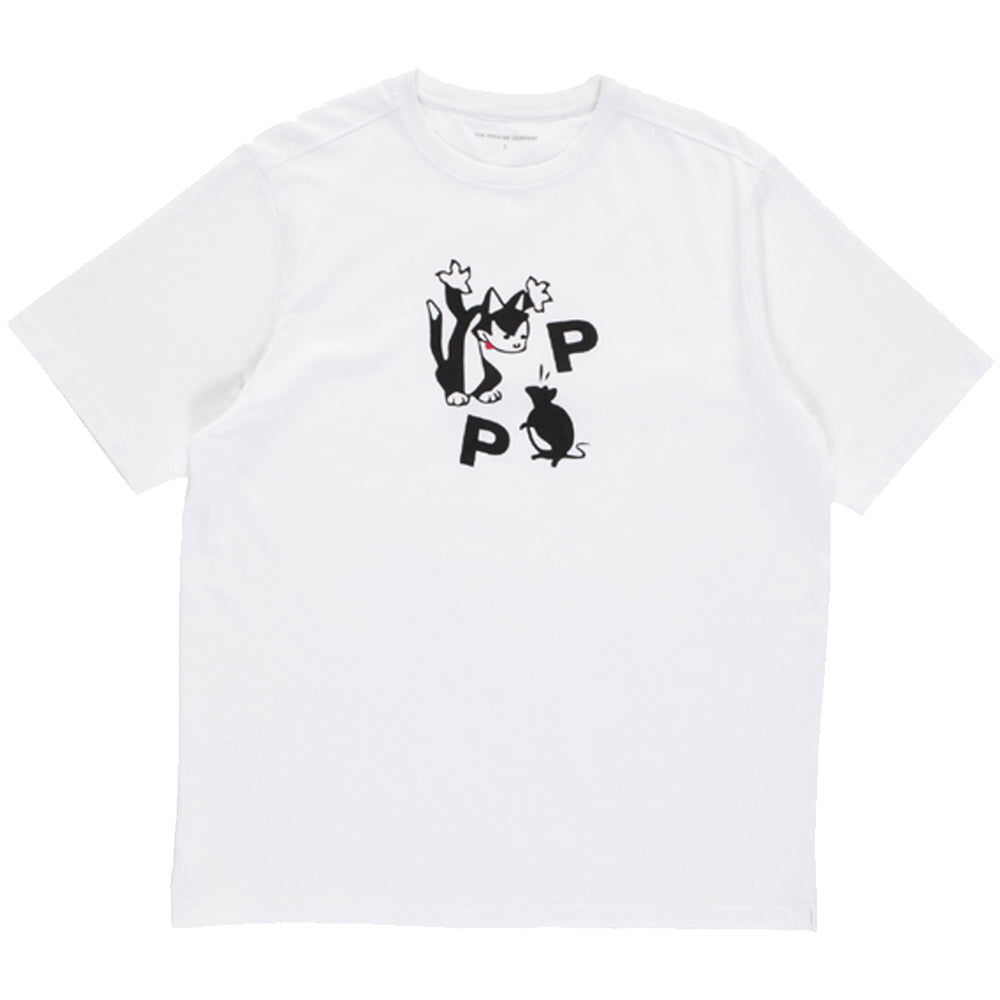 Pop Trading Company Catch T Shirt White