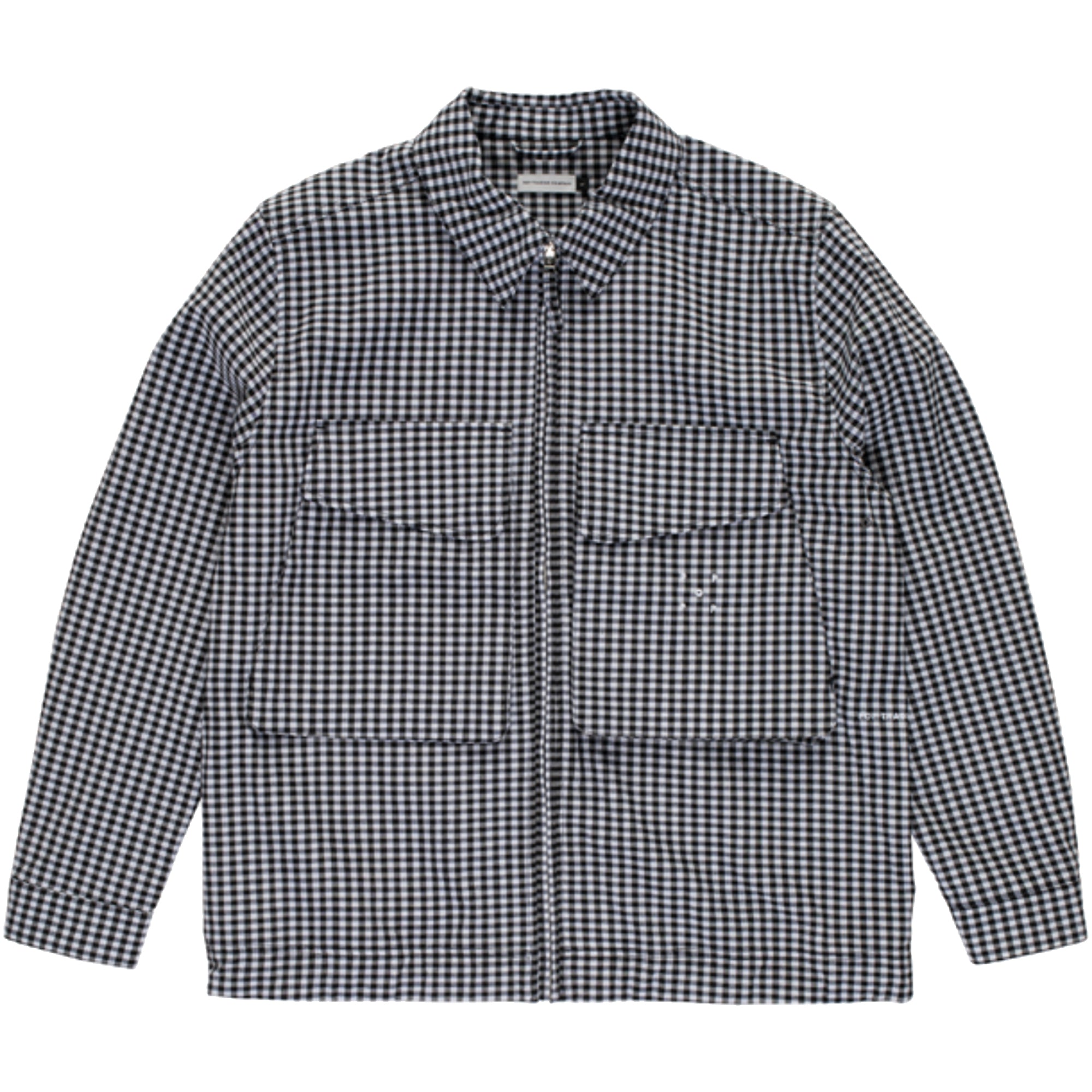 Pop Trading Company Gingham Boxer Overshirt Black/Off White