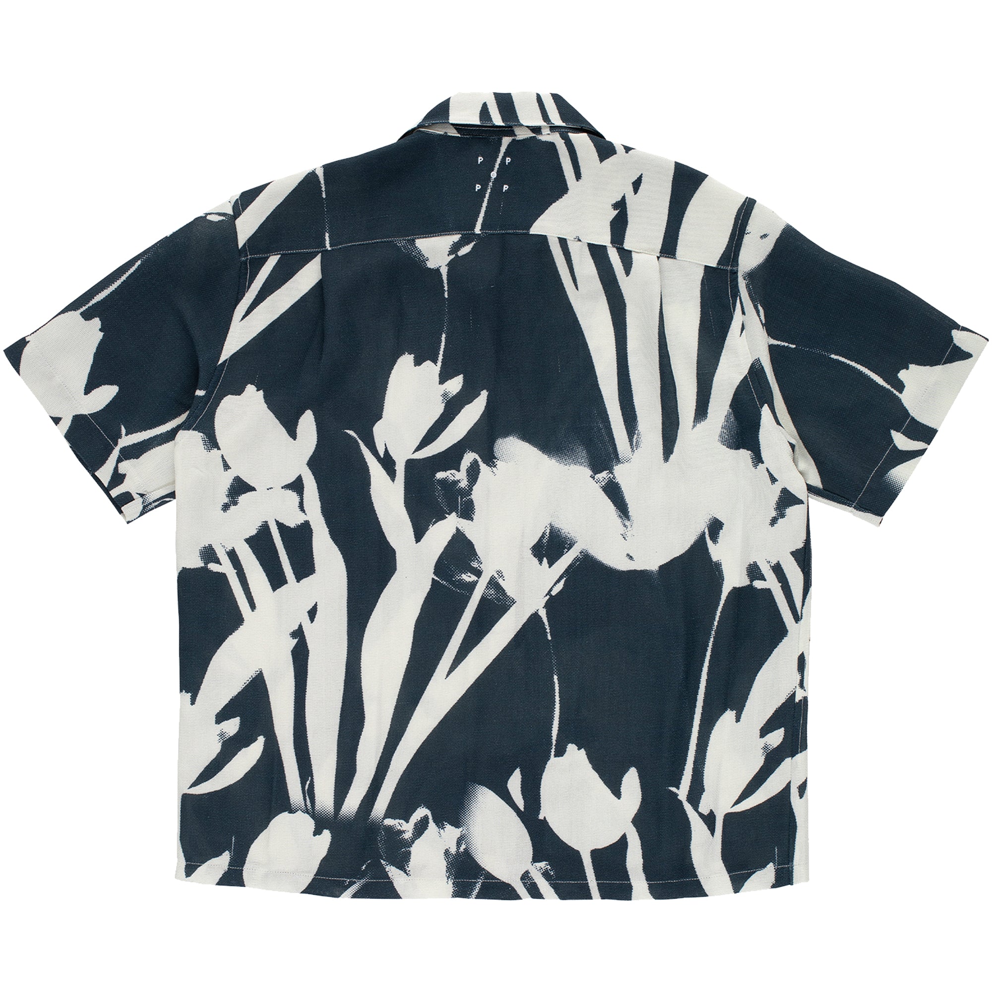 Pop Trading Company Tulip Shortsleeve Shirt Navy