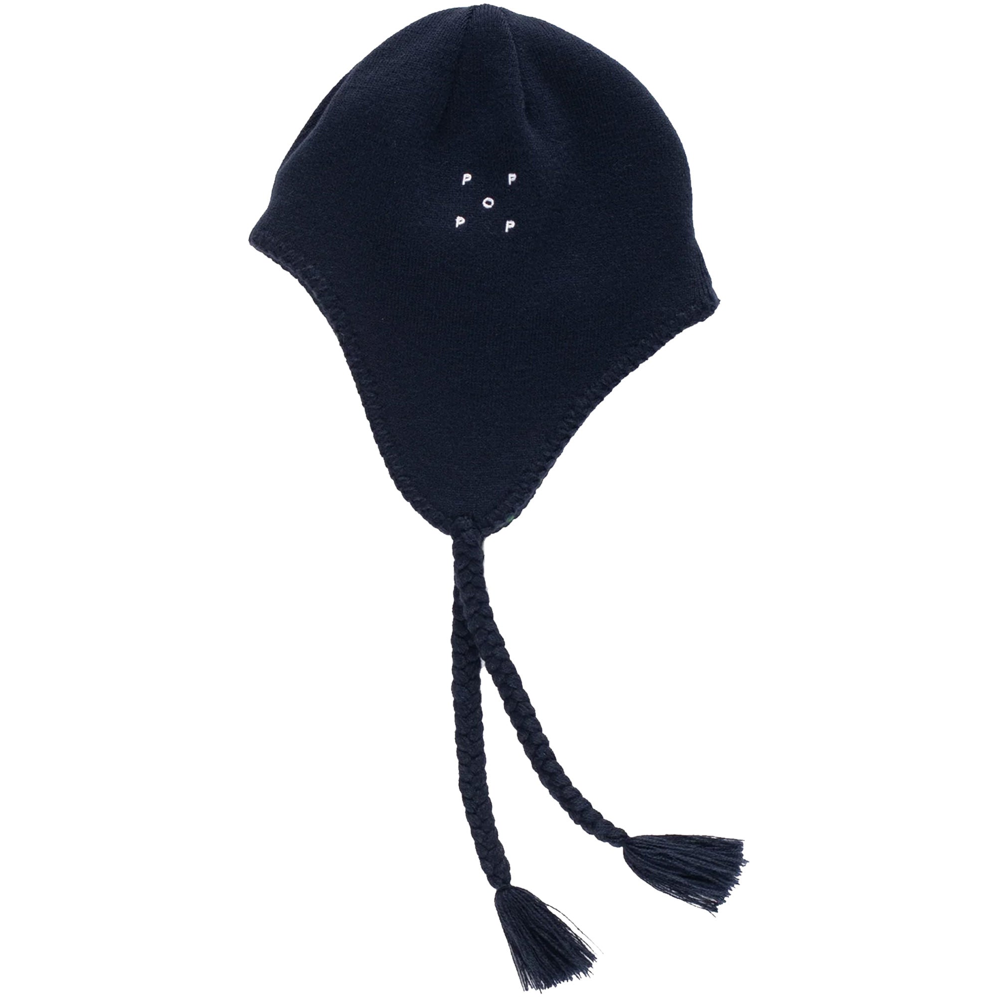 Pop Trading Company Reversible Earflap Beanie Navy/Juniper