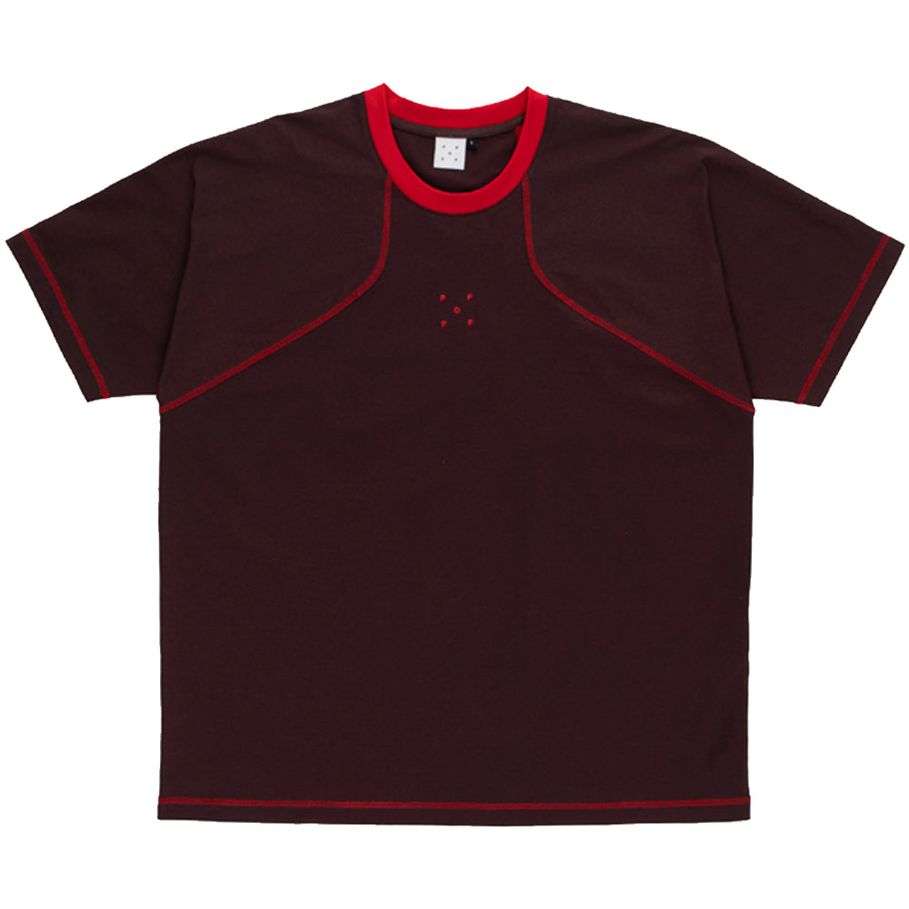 Pop Trading Company Sports T Shirt Fudge/Goji Berry