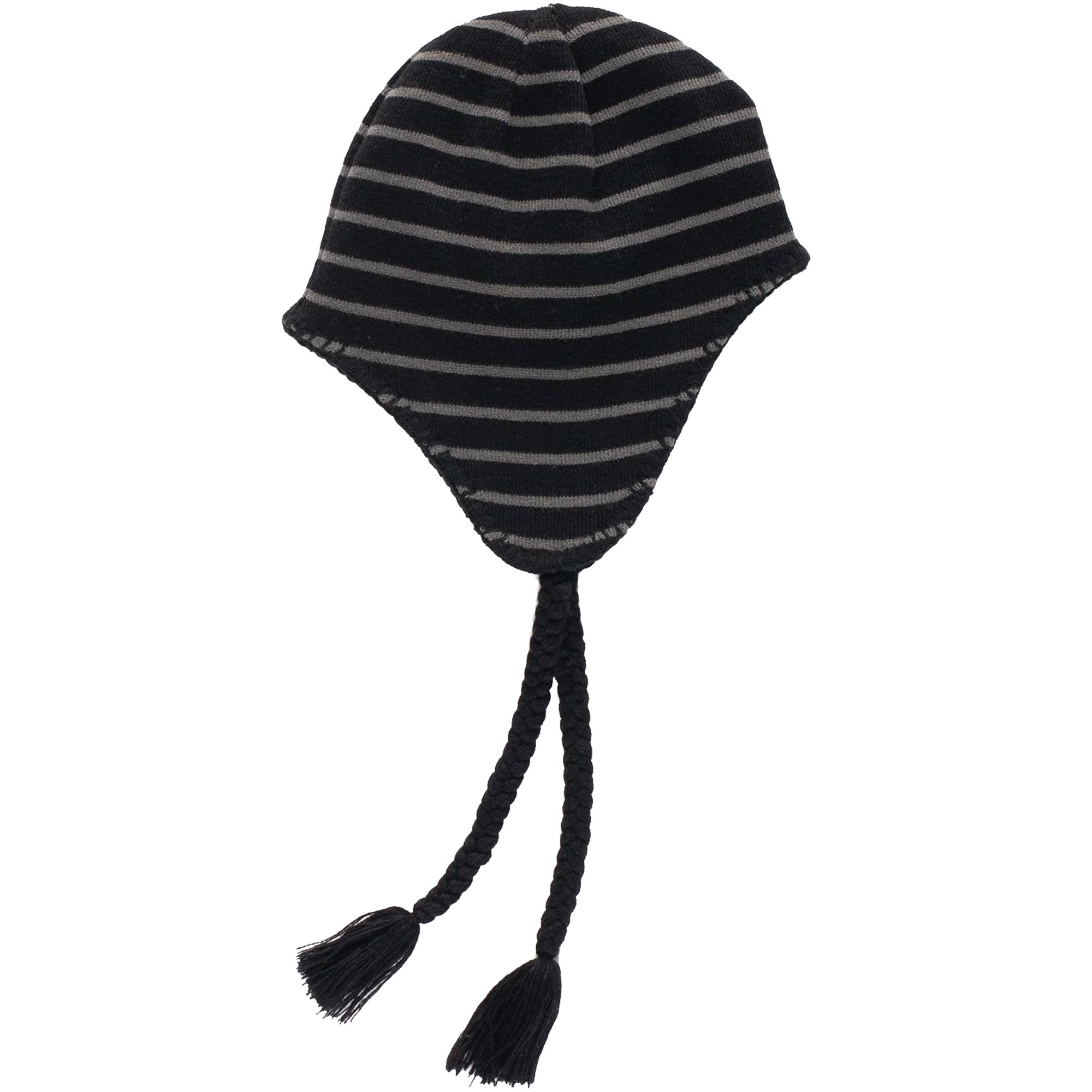 Pop Trading Company Reversible Earflap Beanie Black/Charcoal