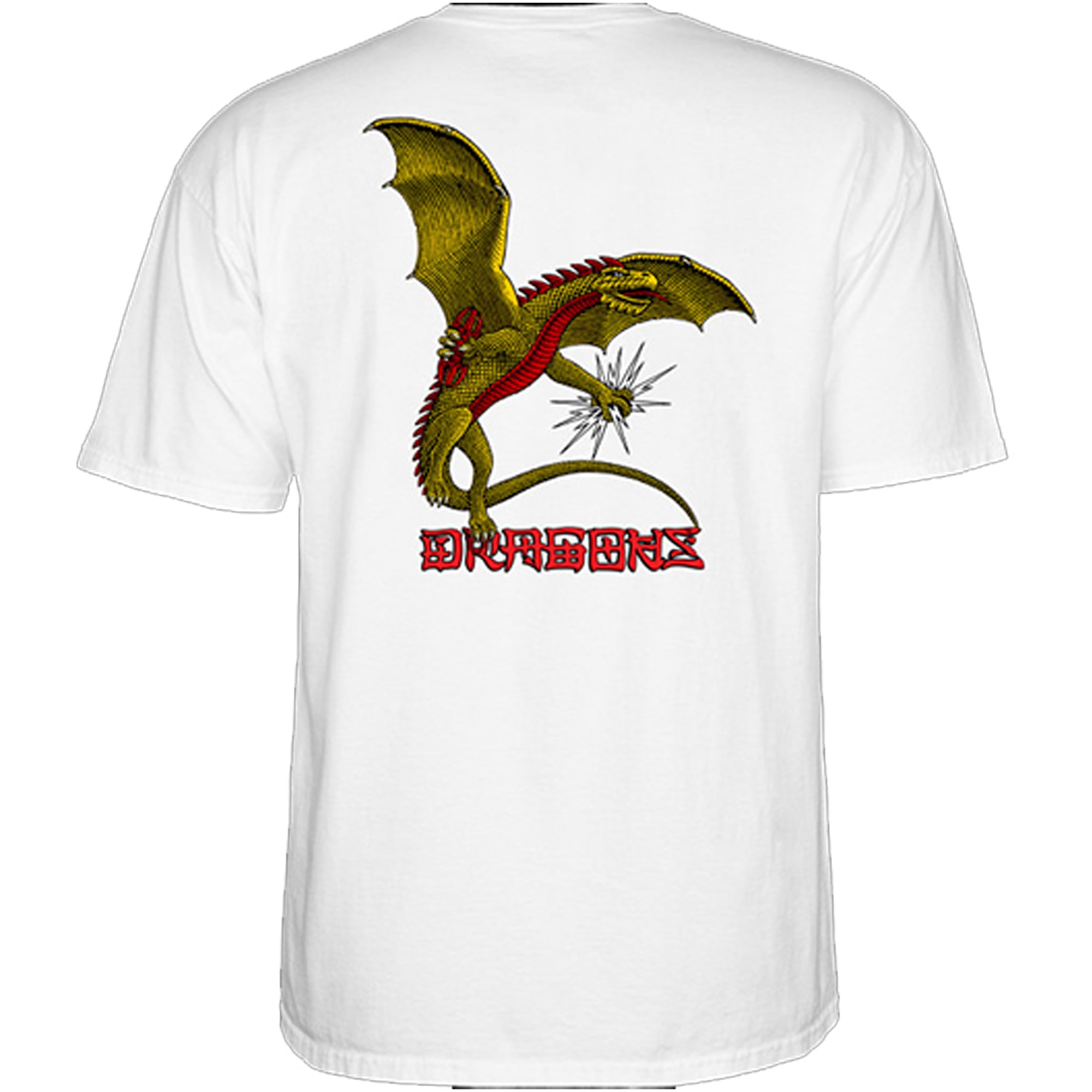 Powell Peralta Dragons Logo Tee White