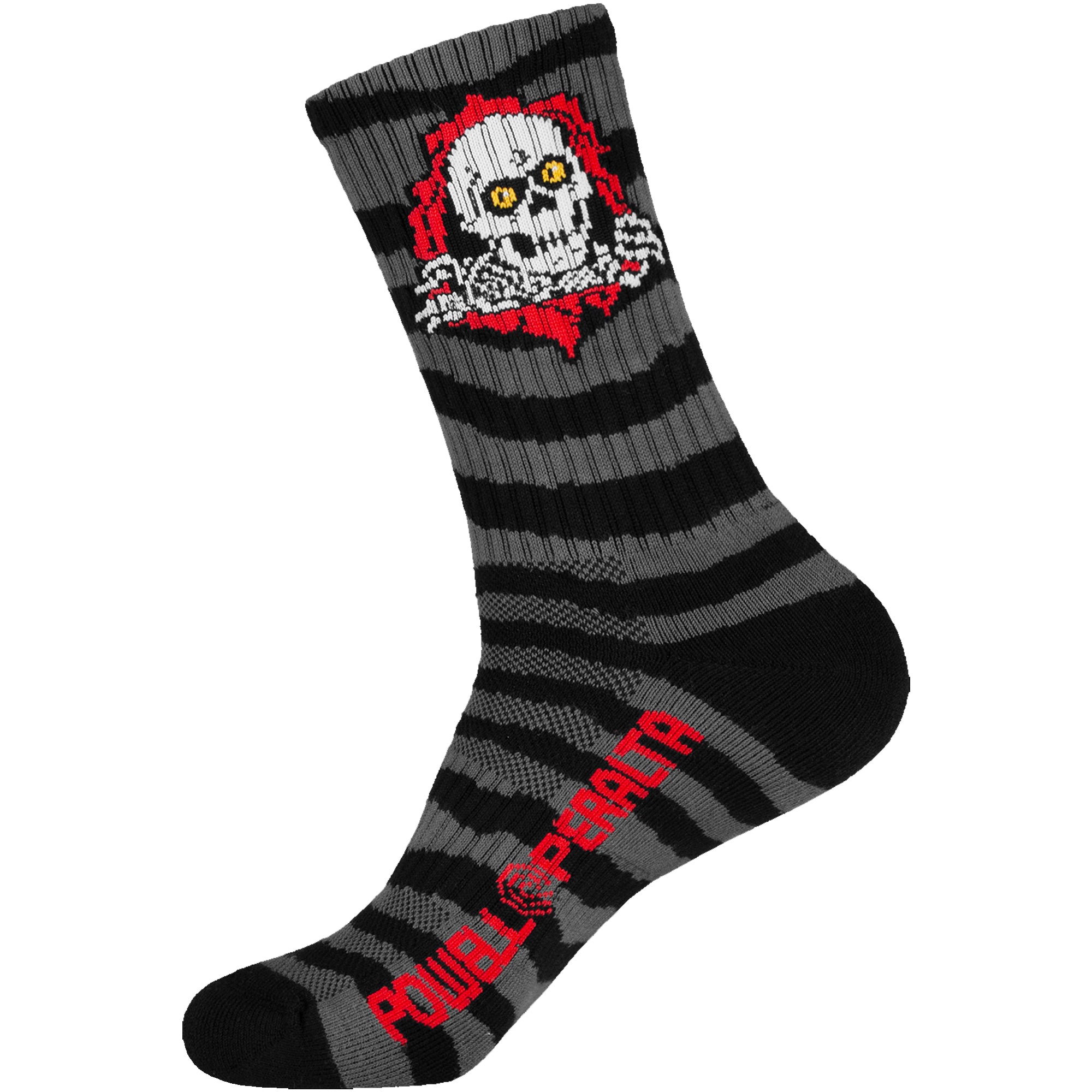 Powell Peralta Ripper Stripes Socks Charcoal/Black